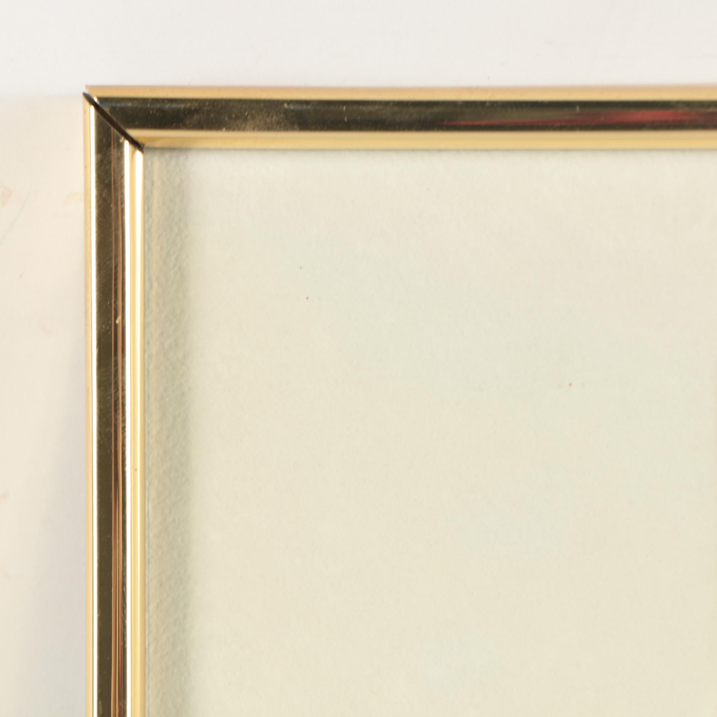 Jane Lahive Offset Lithograph on Foil of Geisha with Peacock