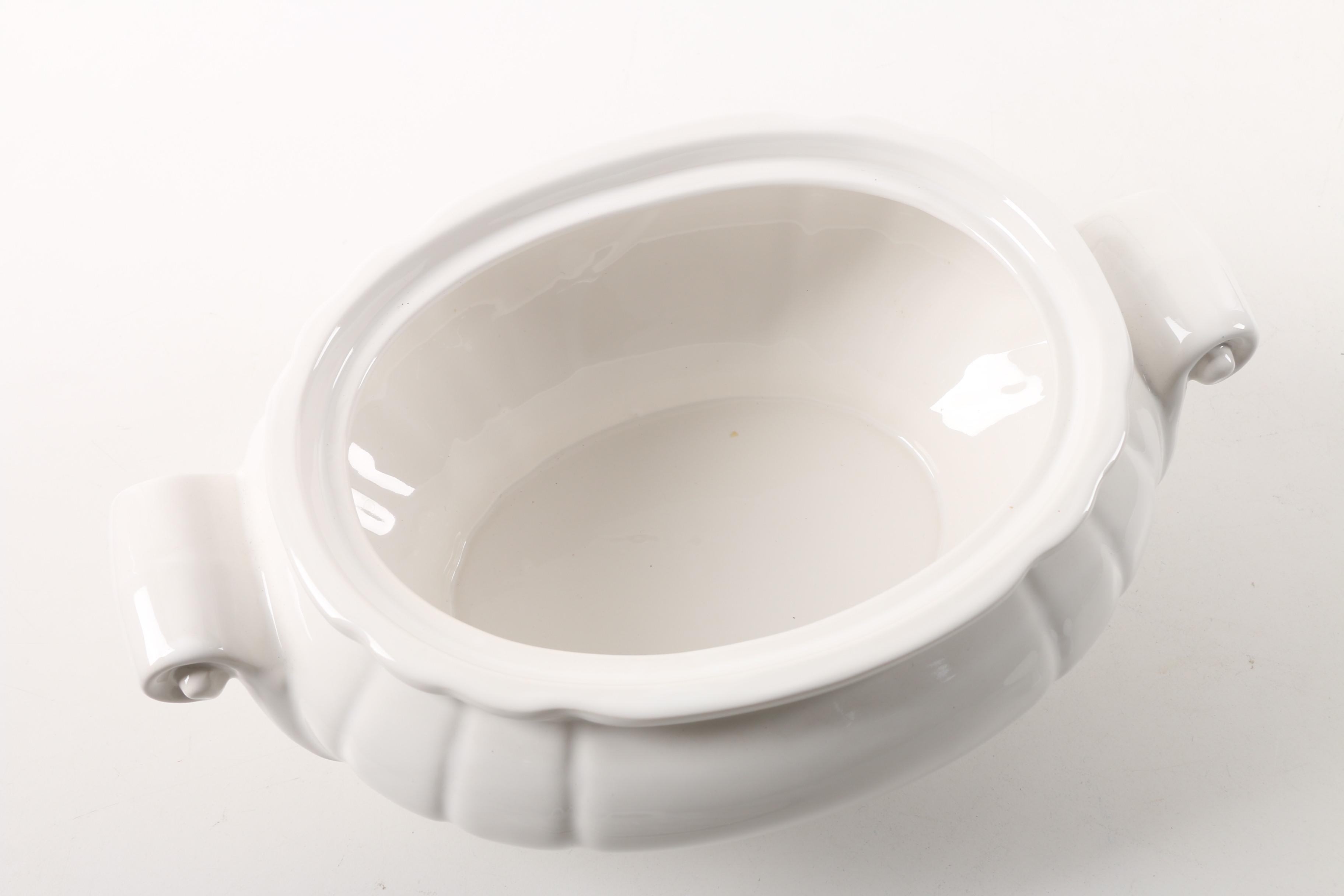 Portuguese Louçarte Ceramic Soup Tureen