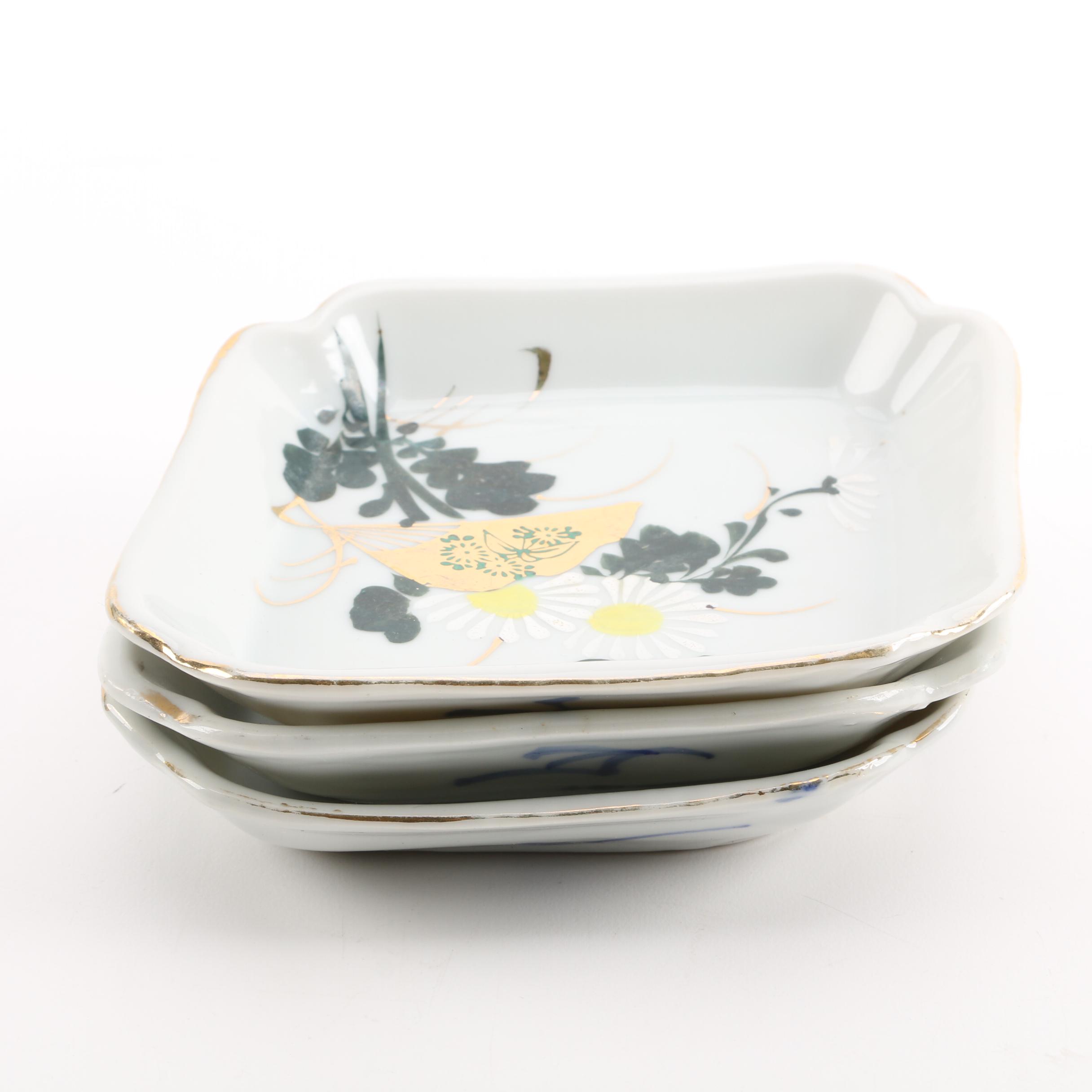 Vintage Japanese Porcelain Trinket Dishes