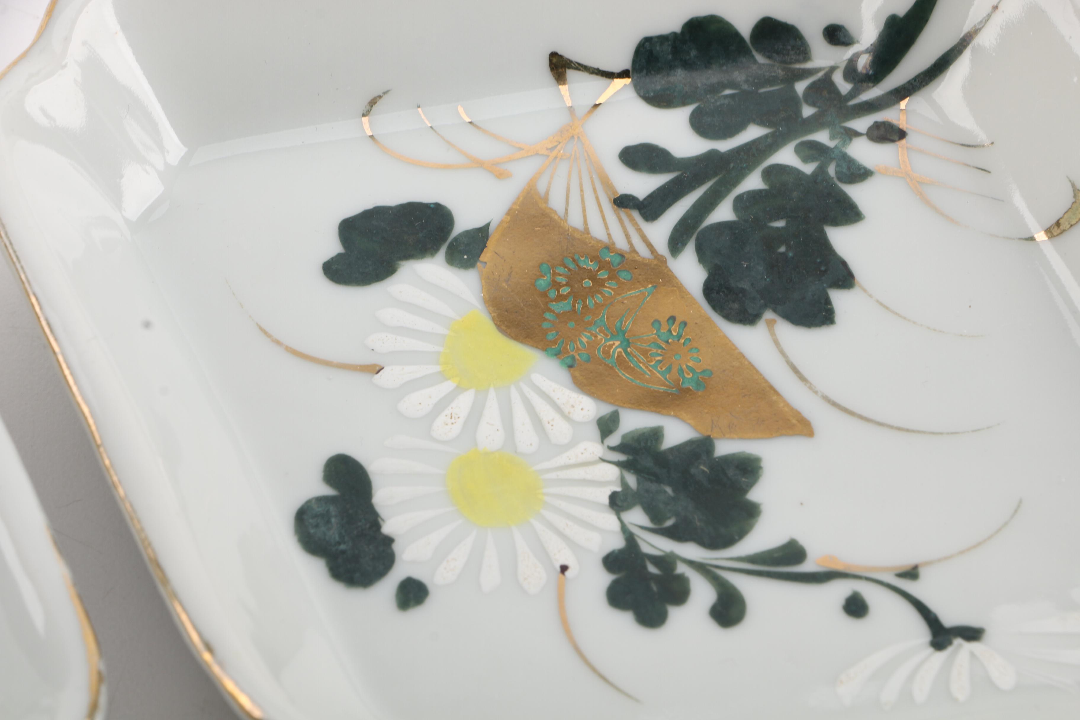 Vintage Japanese Porcelain Trinket Dishes
