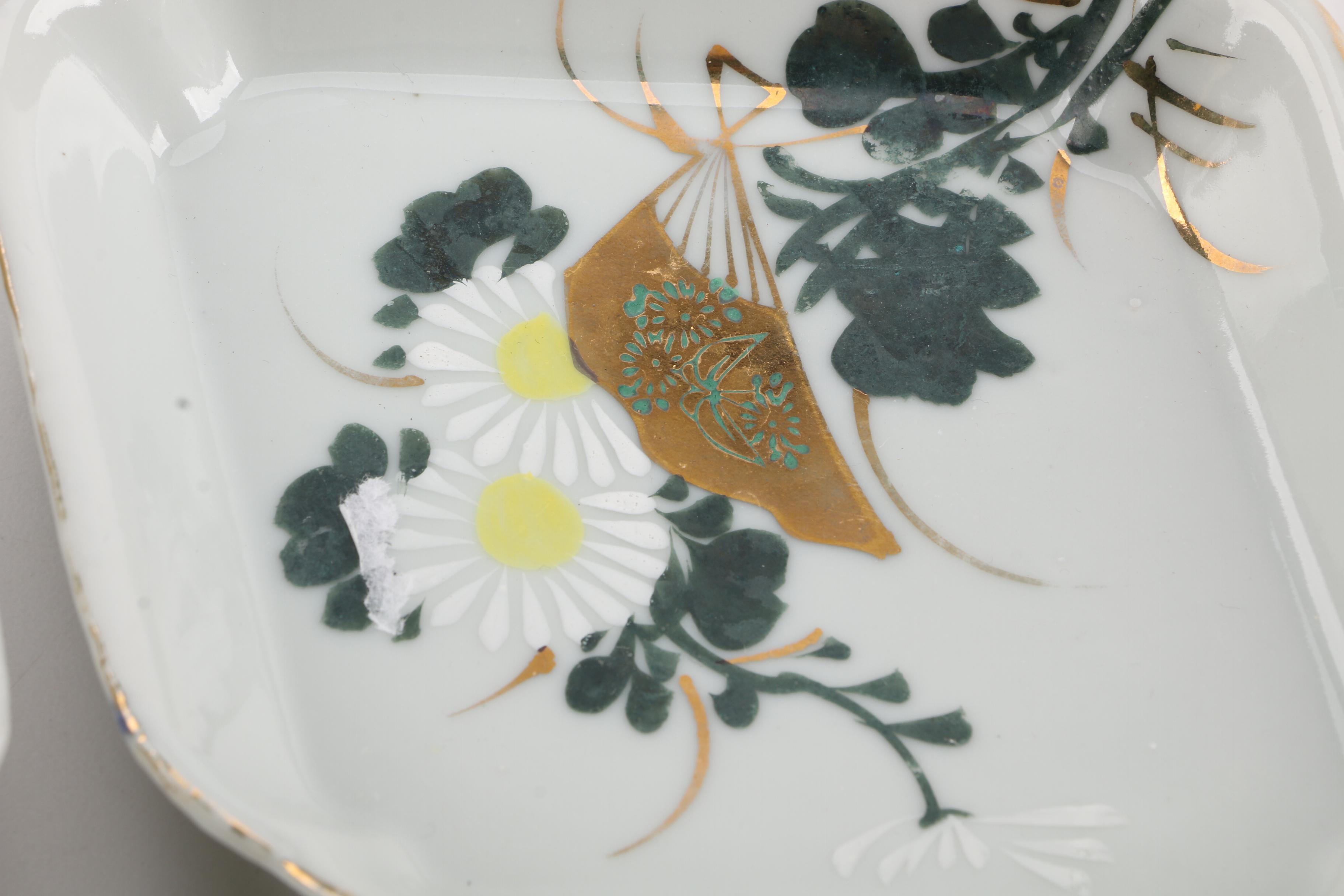 Vintage Japanese Porcelain Trinket Dishes