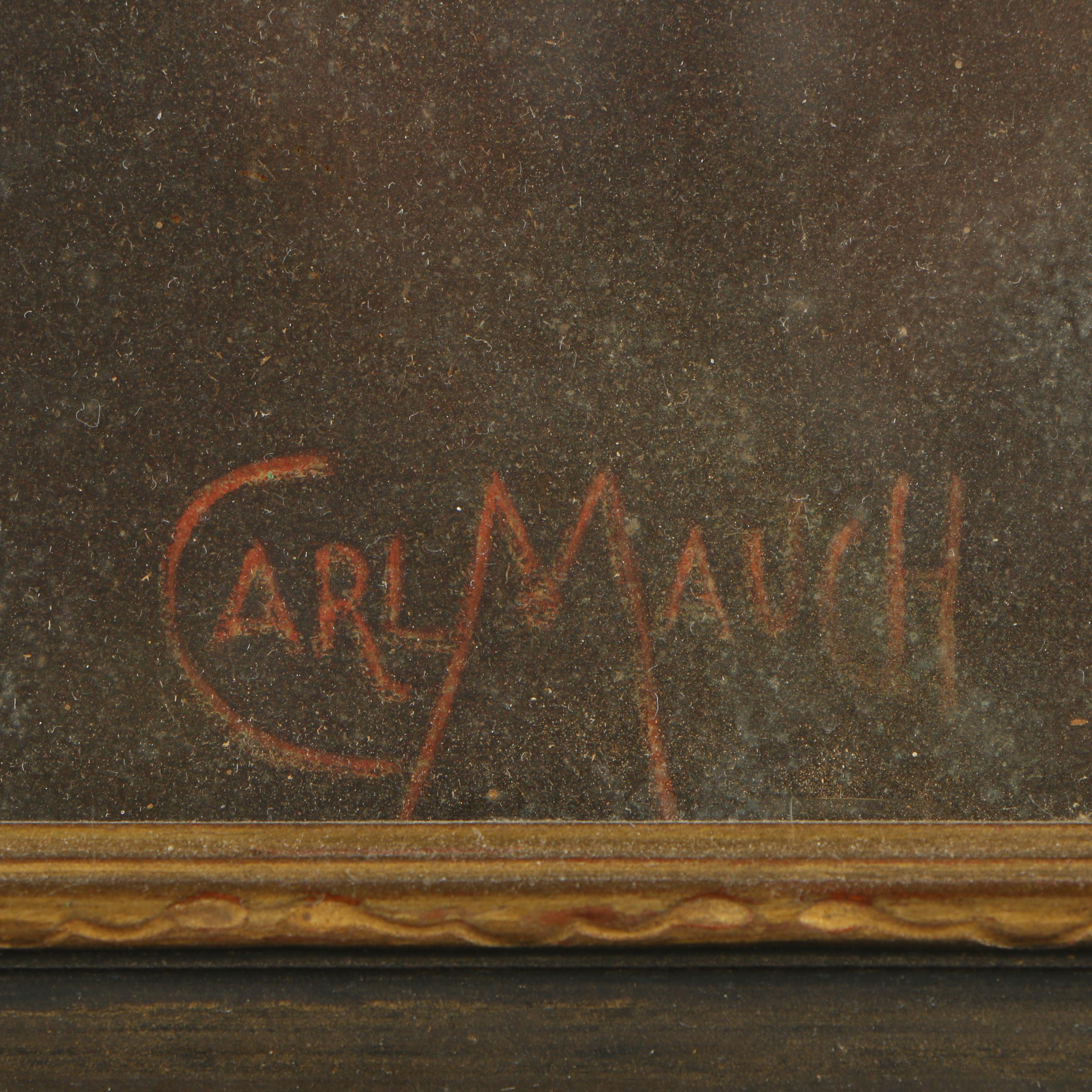 Chromolithograph After Carl Mauch "Sacred Heart of Jesus"