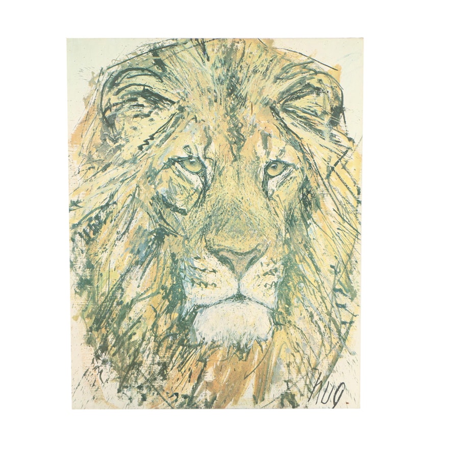 Frizt Rudolf Hug "Lion Head" Giclee