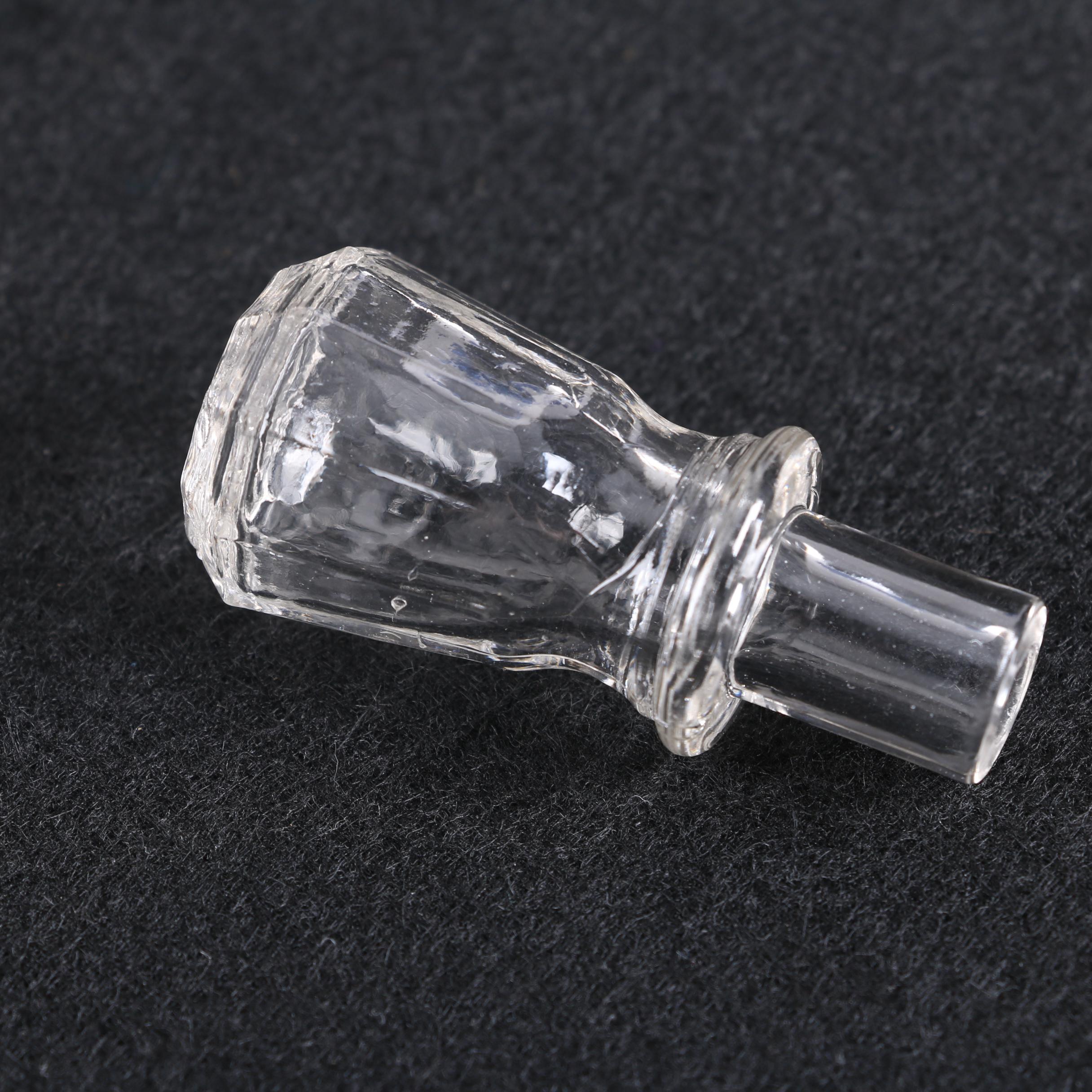 White House Vinegar Pressed Glass Cruet Bottle with Other Glassware