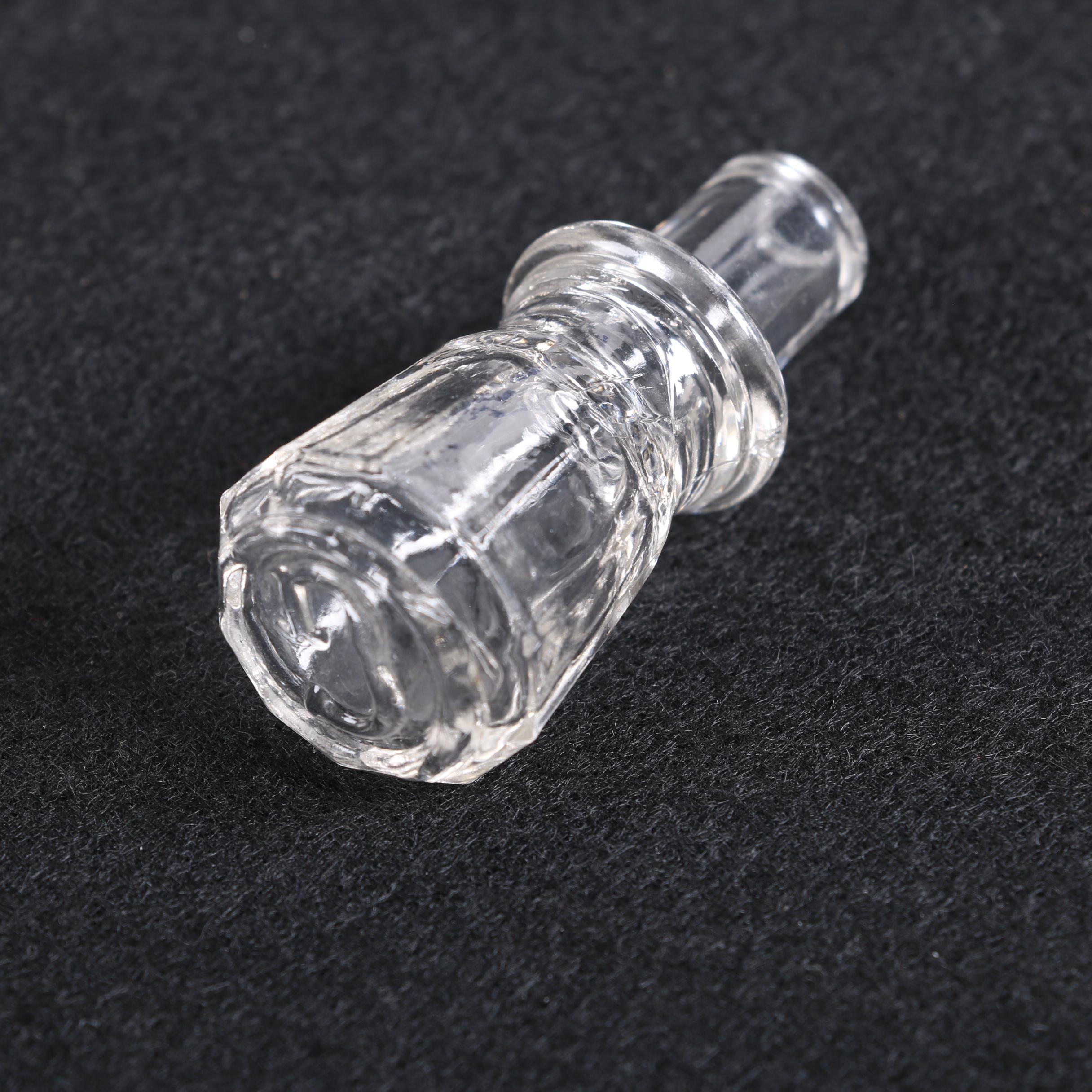 White House Vinegar Pressed Glass Cruet Bottle with Other Glassware