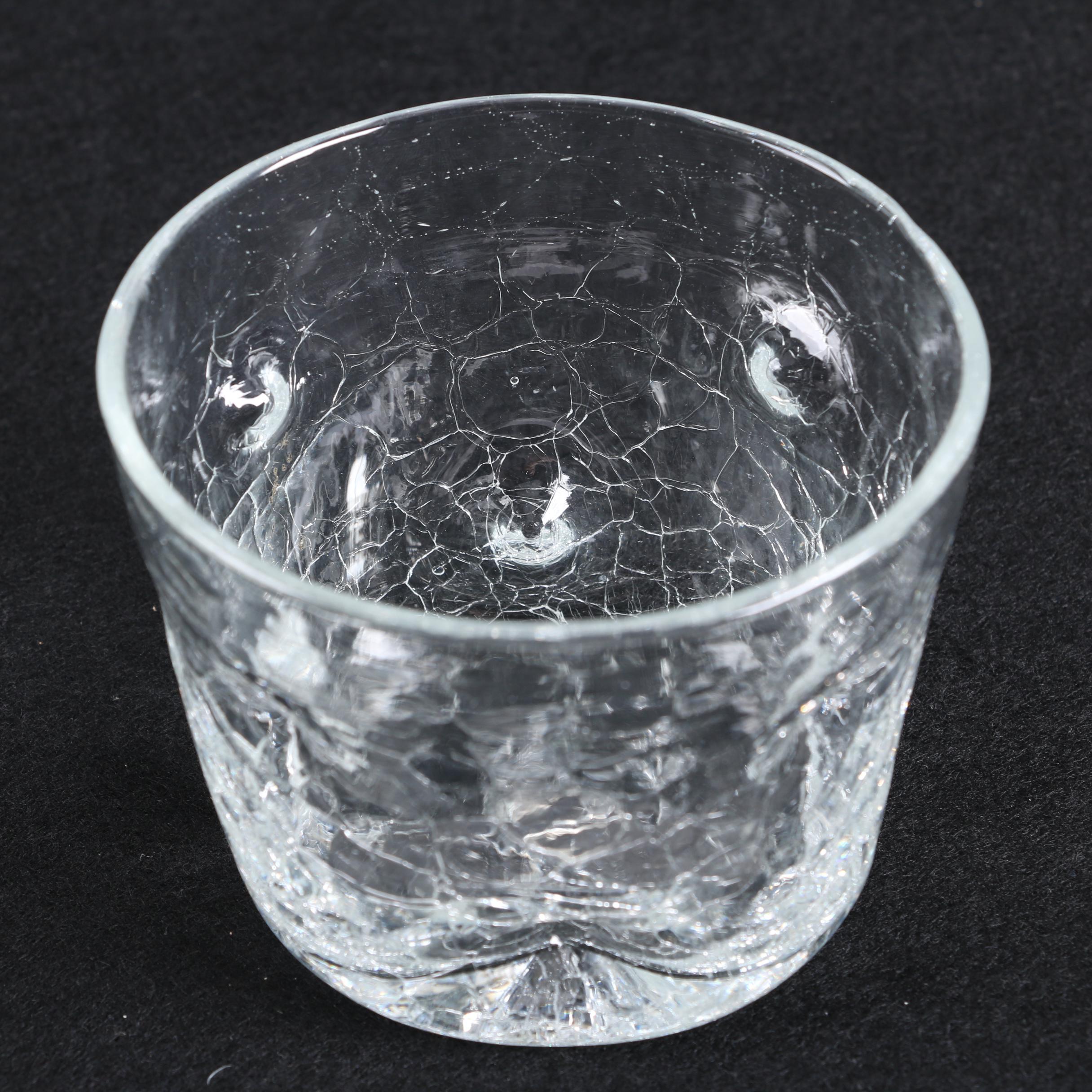 White House Vinegar Pressed Glass Cruet Bottle with Other Glassware