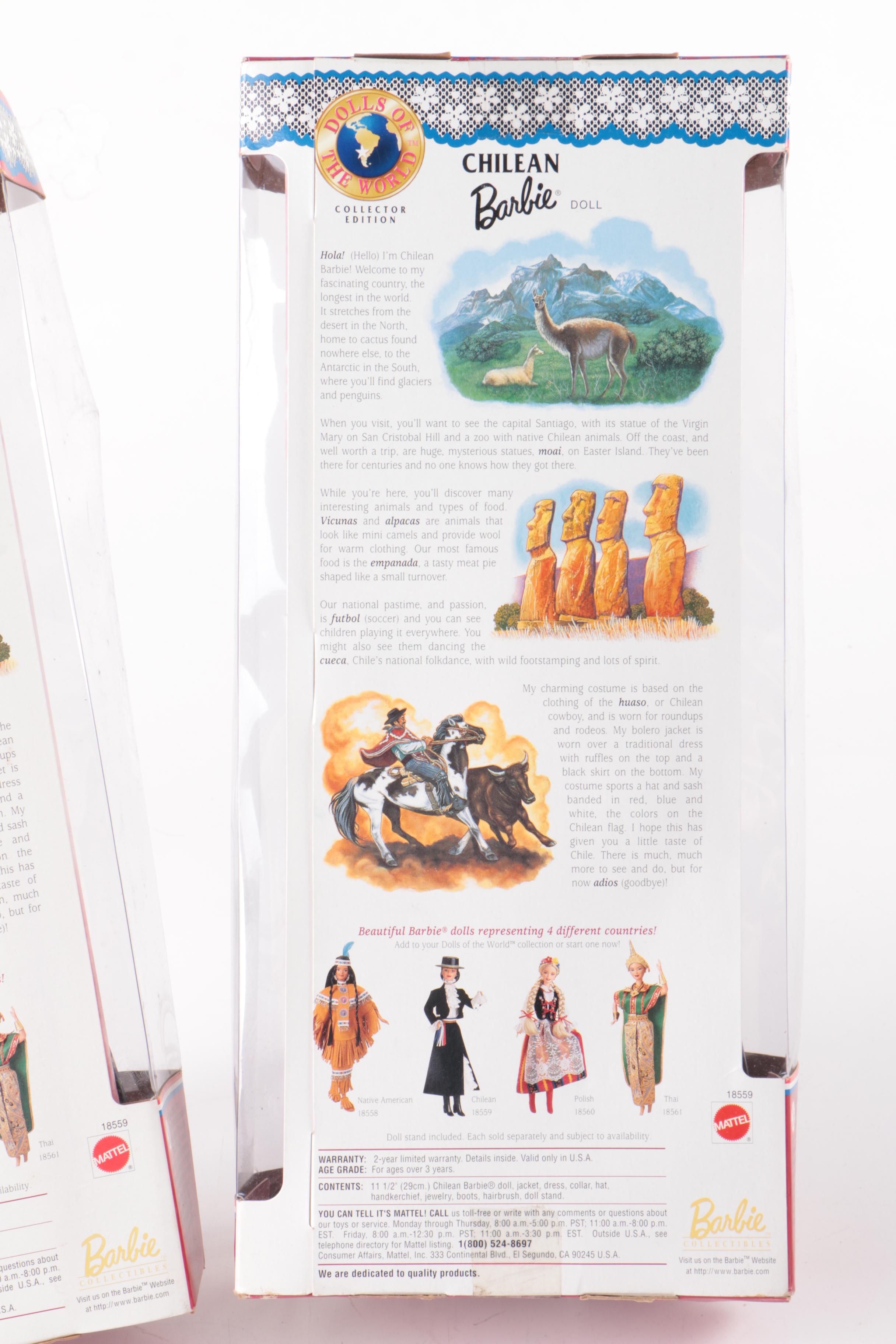 Mattel Limited Edition Barbie Dolls Featuring "Escada"