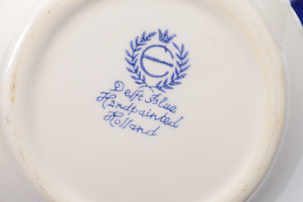 Vintage Hull, Delft, and Fiestaware Tableware