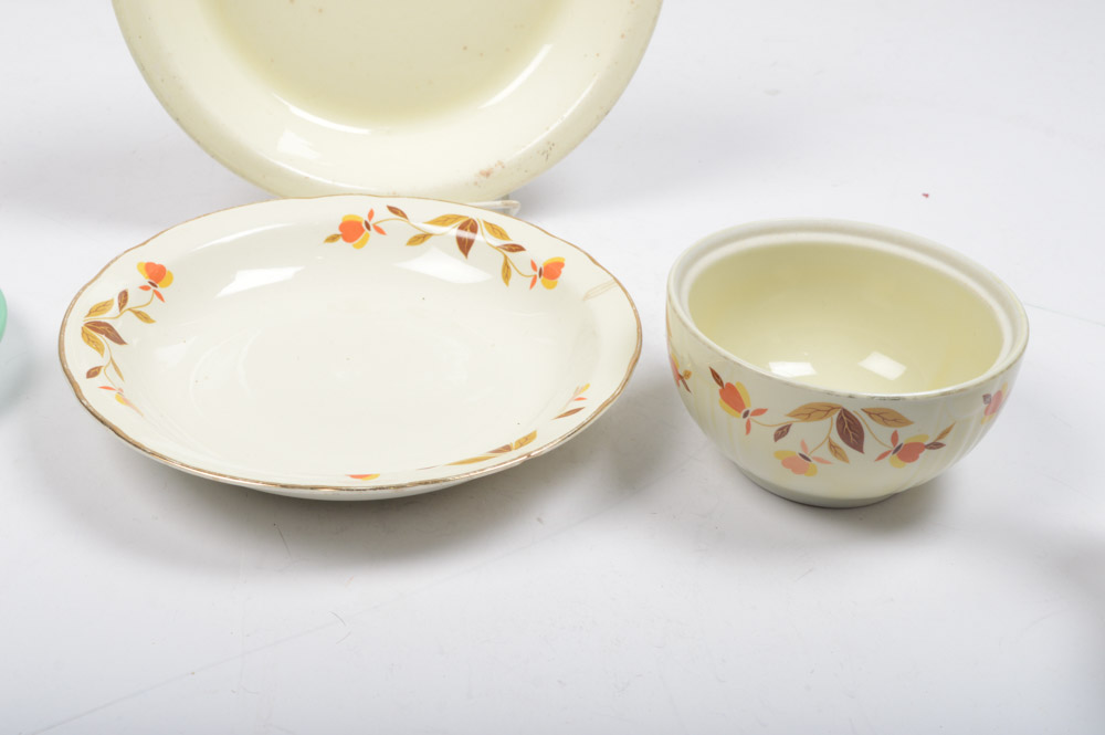 Vintage Hull, Delft, and Fiestaware Tableware