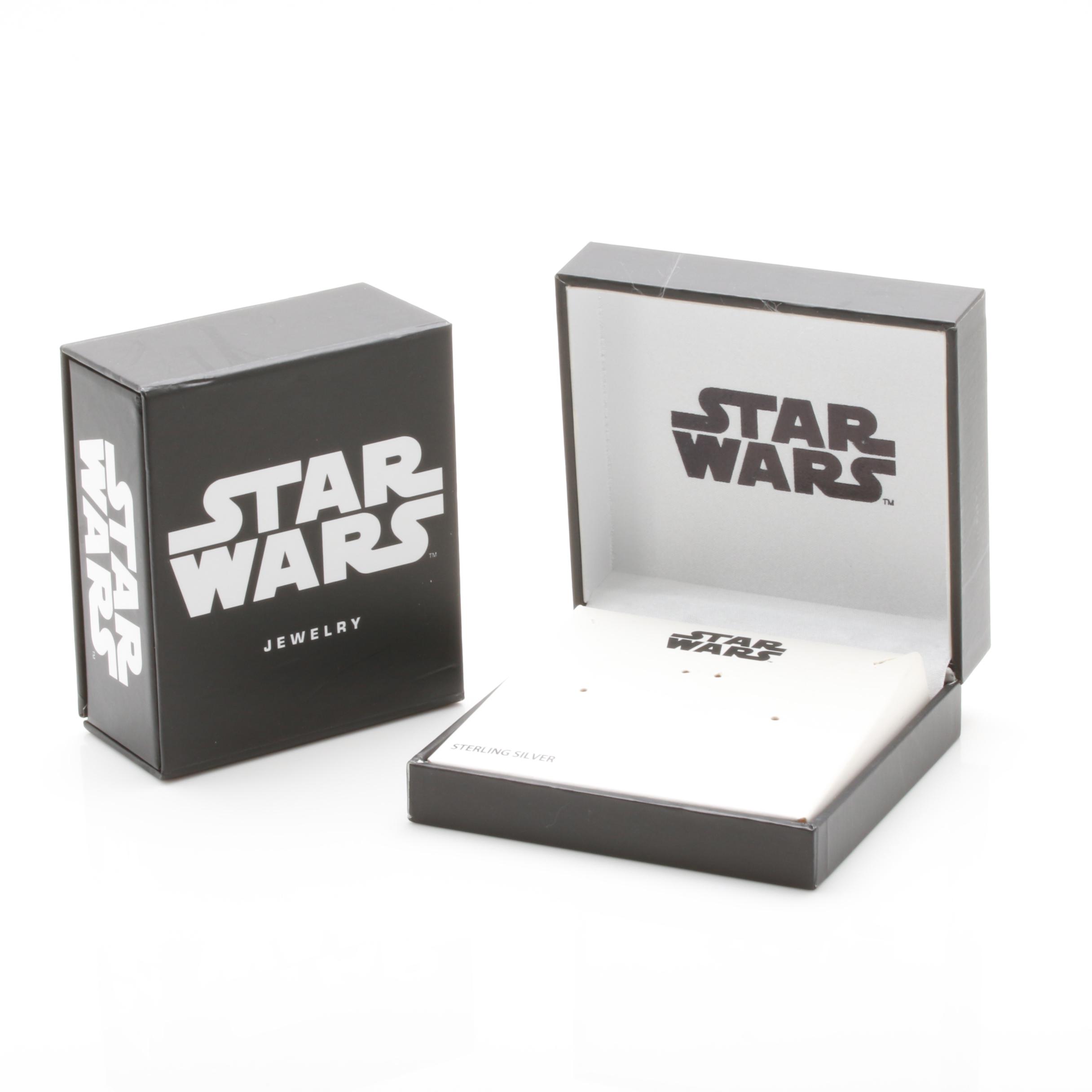 Sterling Silver and Cubic Zirconia R2-D2 Pendant Necklace Selection