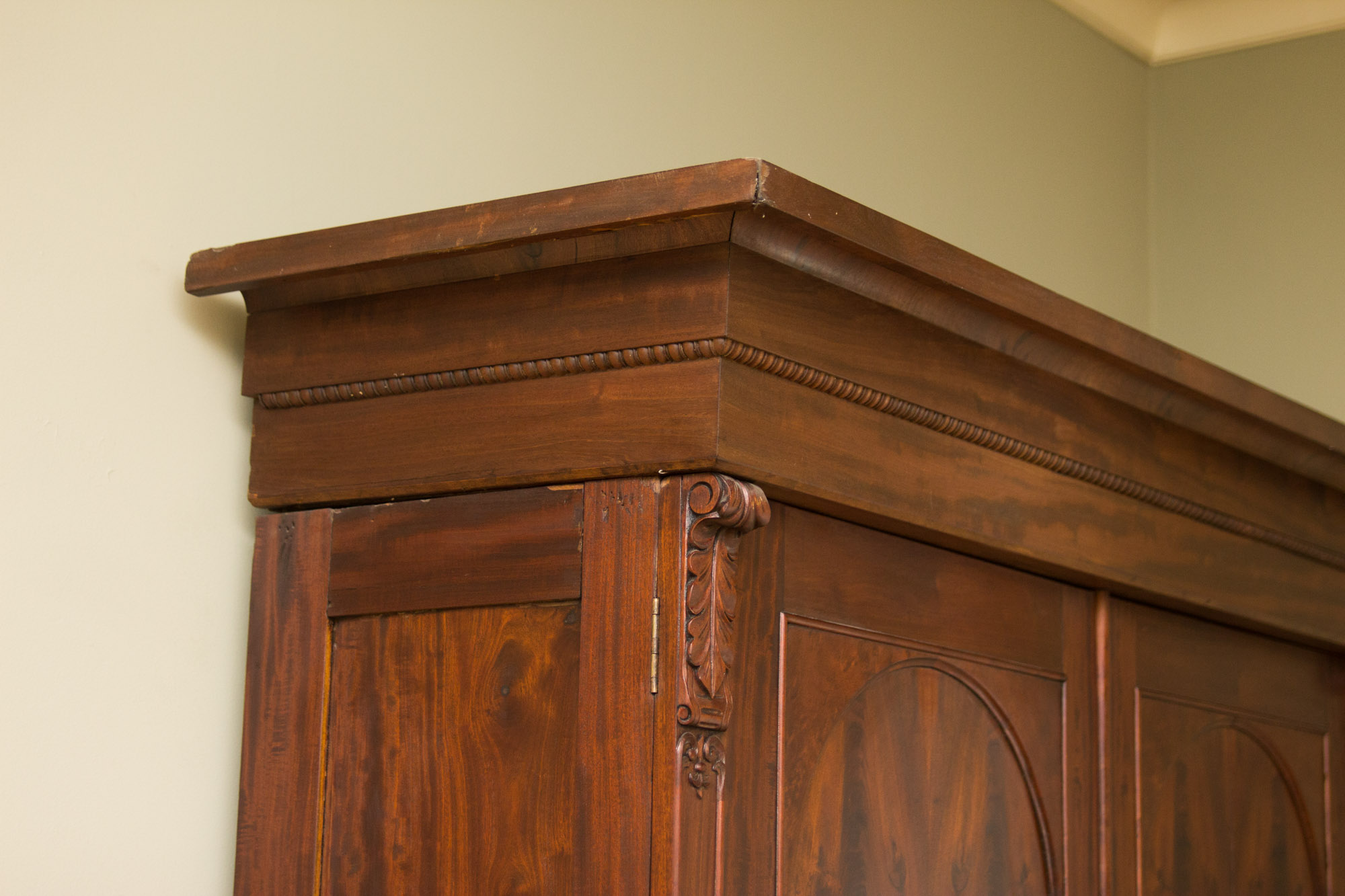 French Mahogany Armoire, circa 1860: Napoleon III