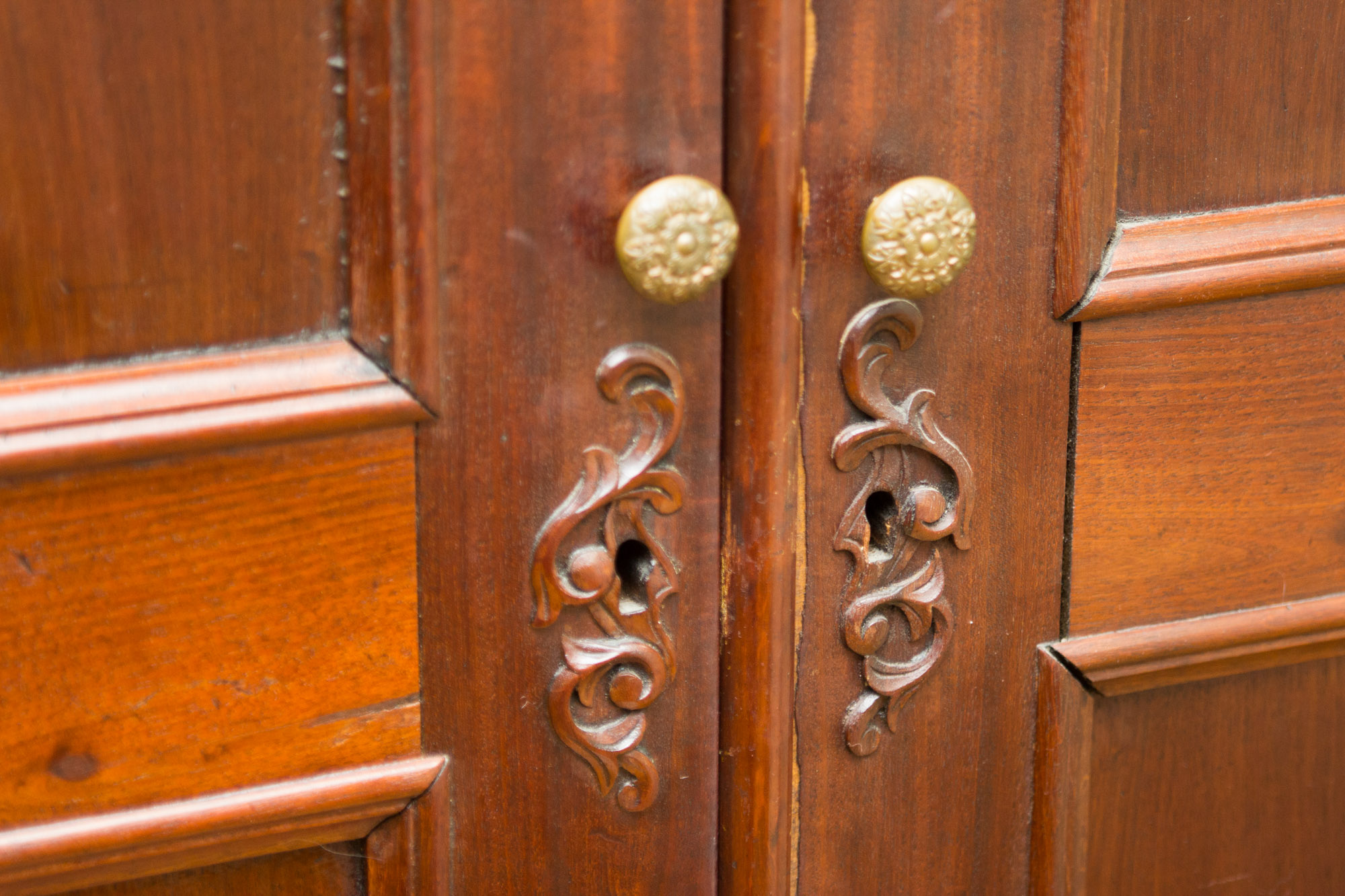 French Mahogany Armoire, circa 1860: Napoleon III