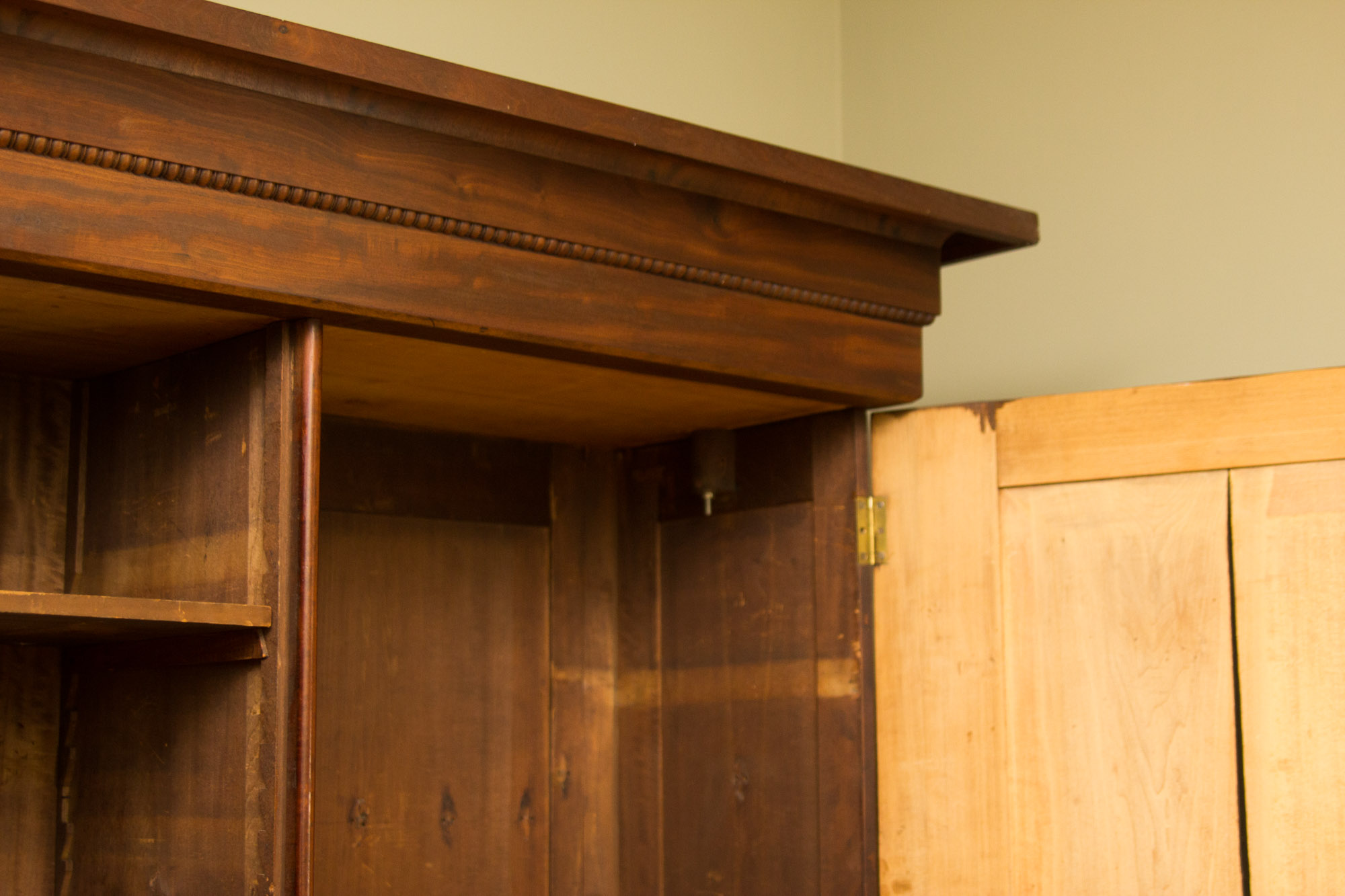 French Mahogany Armoire, circa 1860: Napoleon III