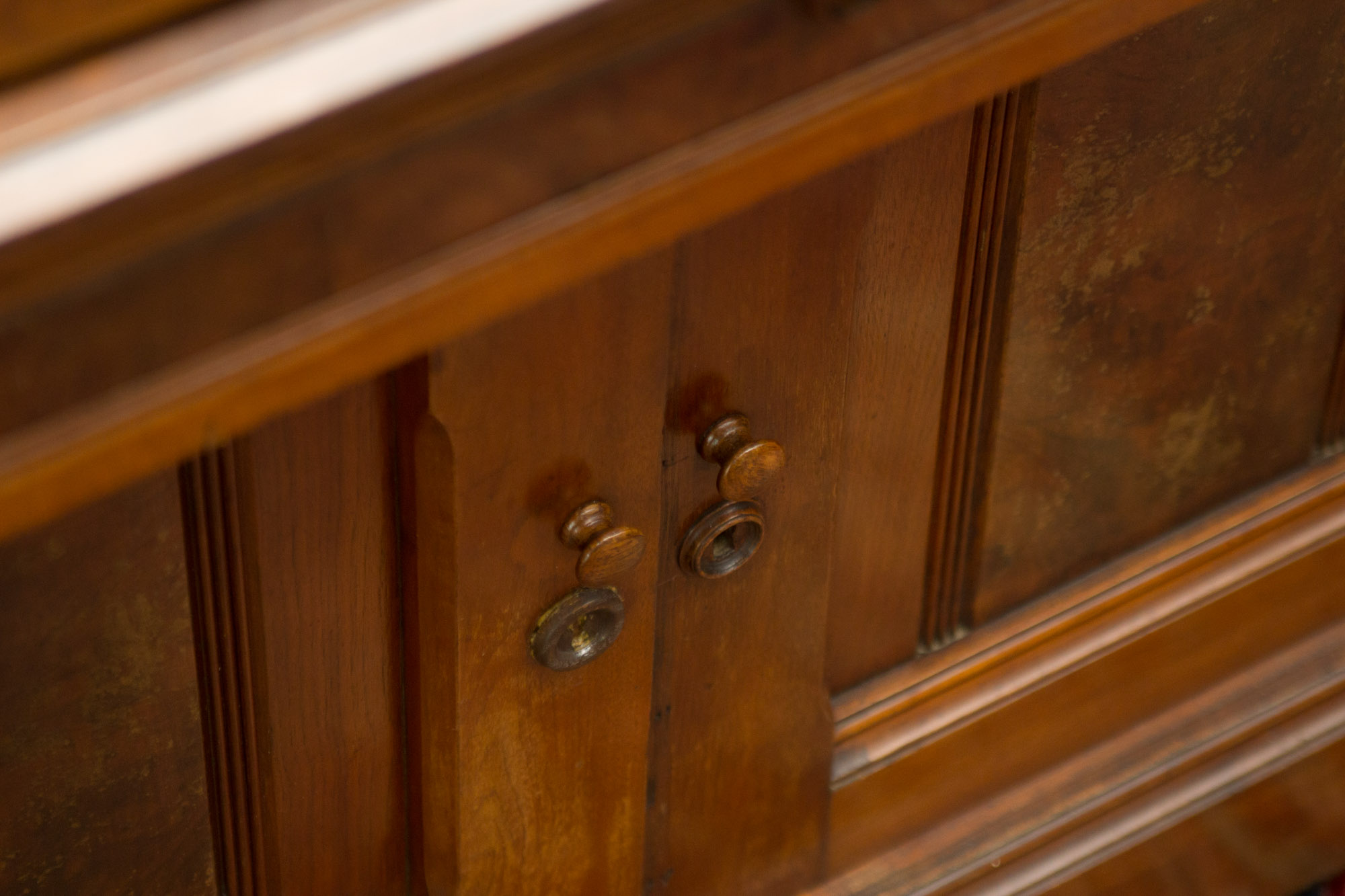Antique Eastlake Walnut Cylinder Roll Top Desk