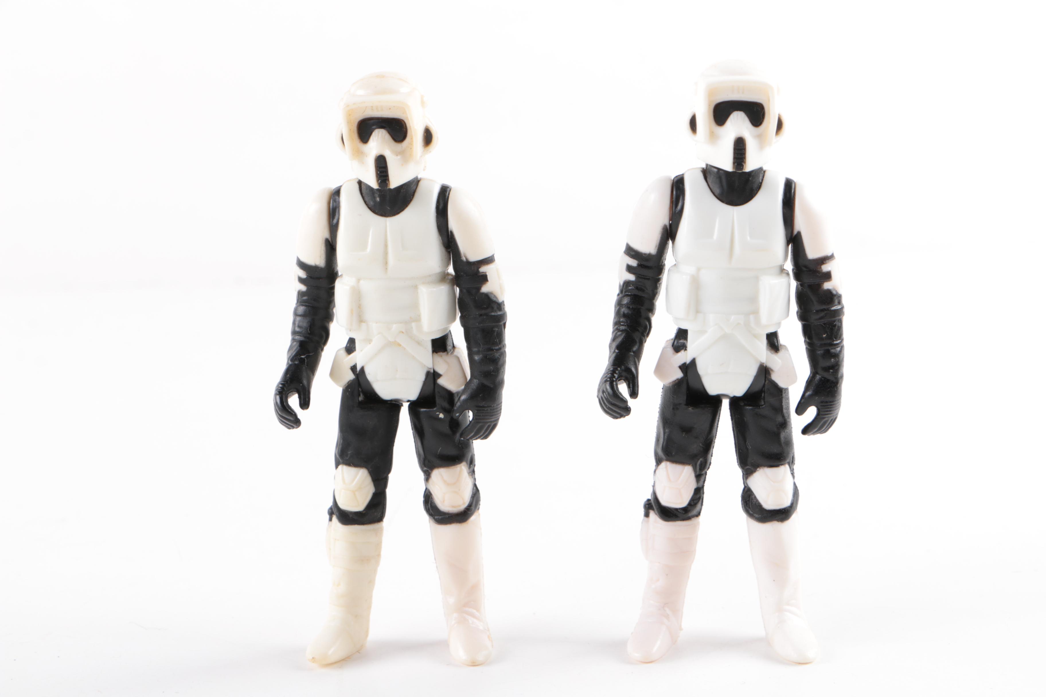 1980s Kenner Star Wars "Endor Trooper" and "Ewok" Action Figures