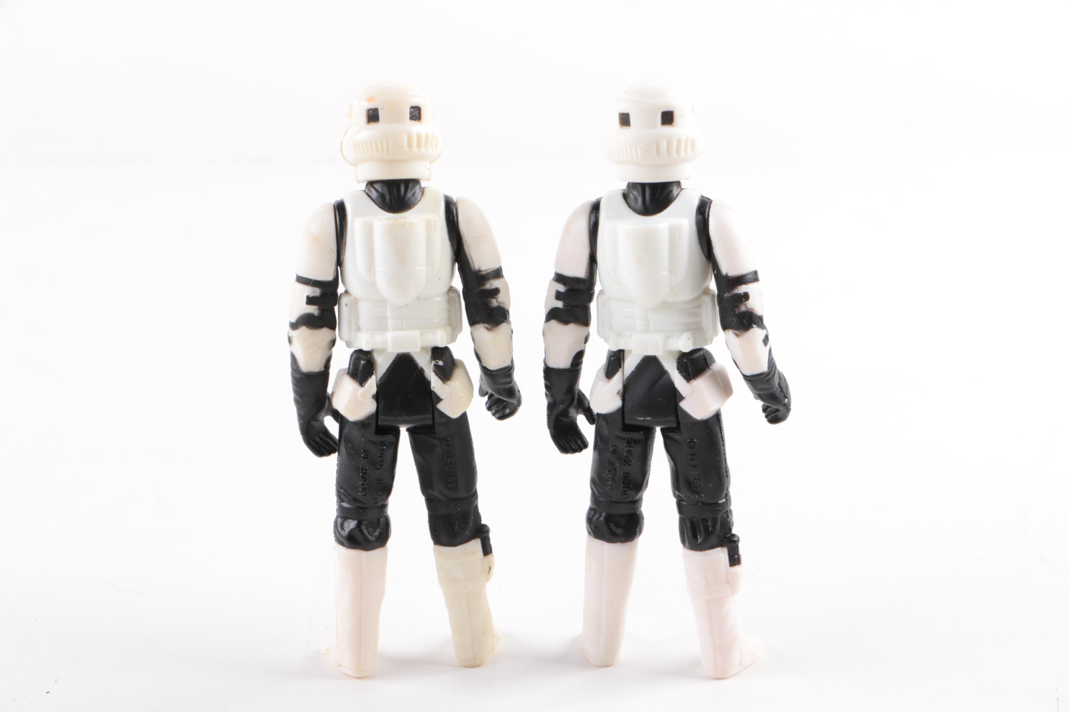 1980s Kenner Star Wars "Endor Trooper" and "Ewok" Action Figures