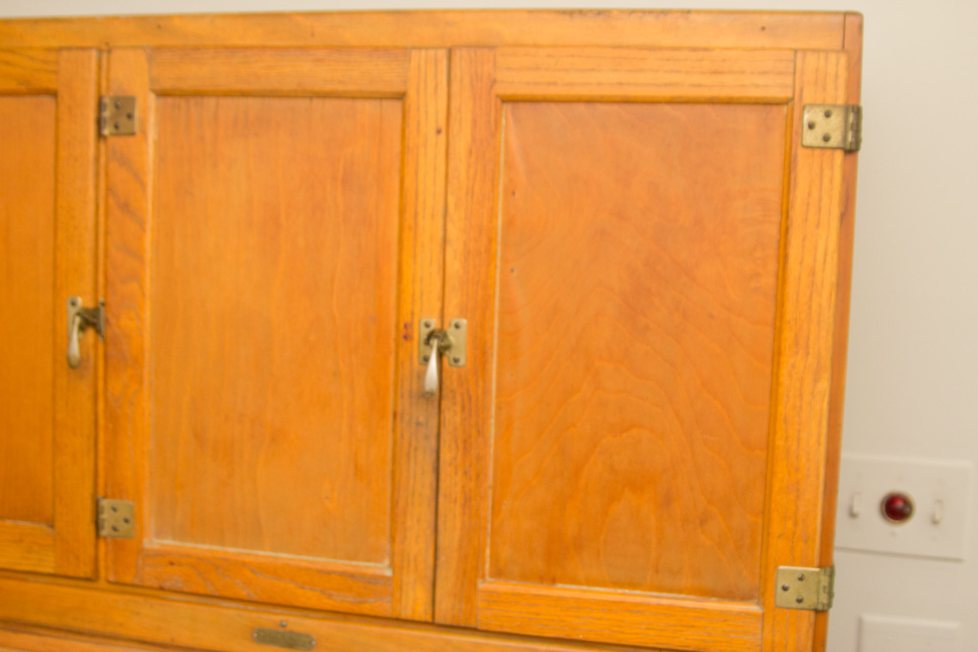 Vintage Oak Hoosier Style Kitchen Cabinet by Sellers