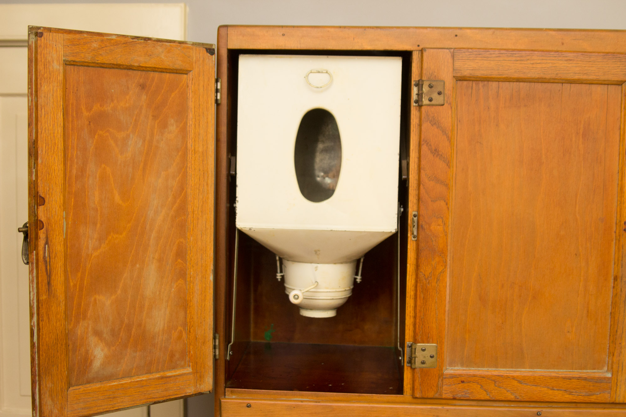 Vintage Oak Hoosier Style Kitchen Cabinet by Sellers