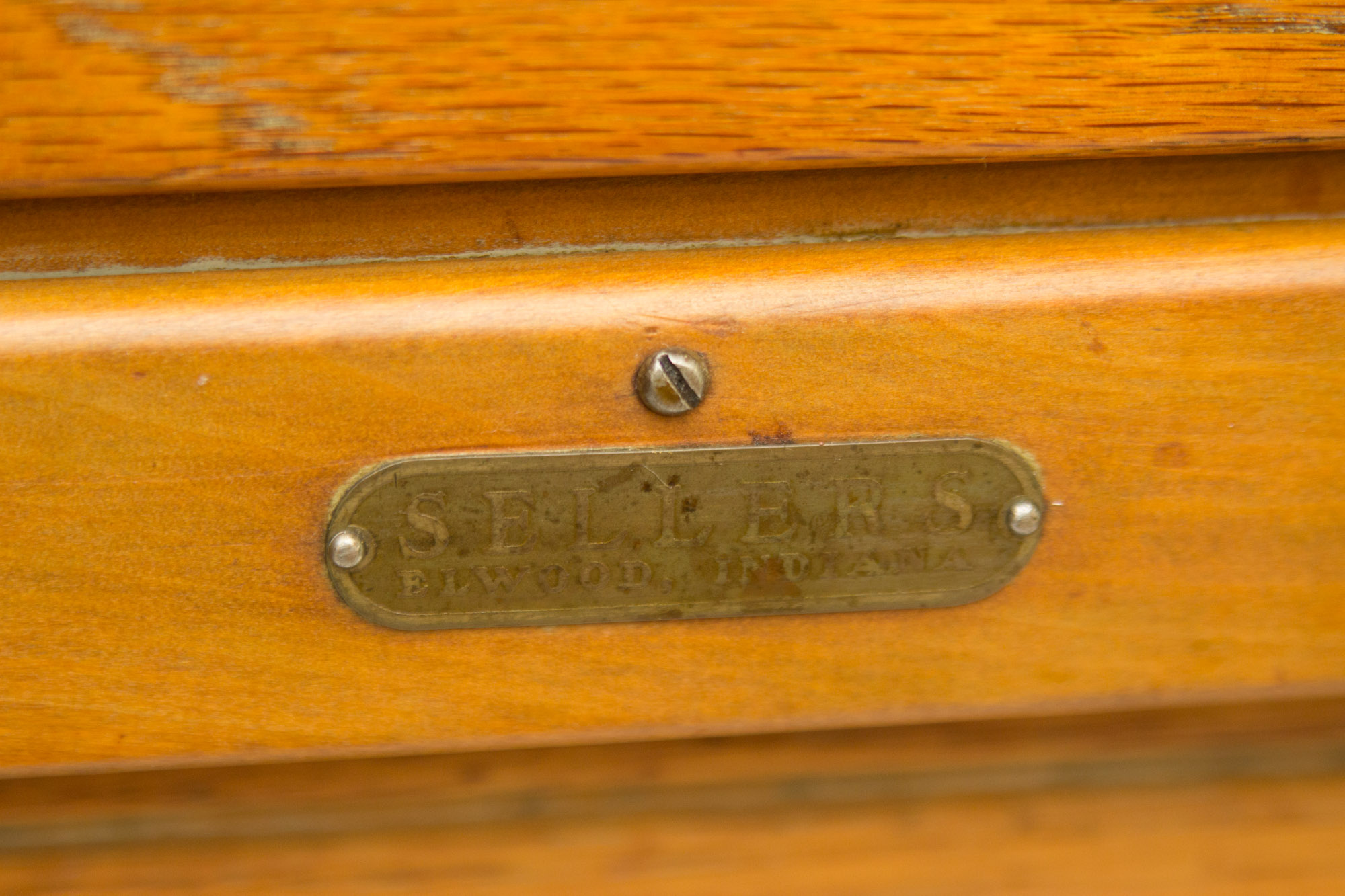 Vintage Oak Hoosier Style Kitchen Cabinet by Sellers
