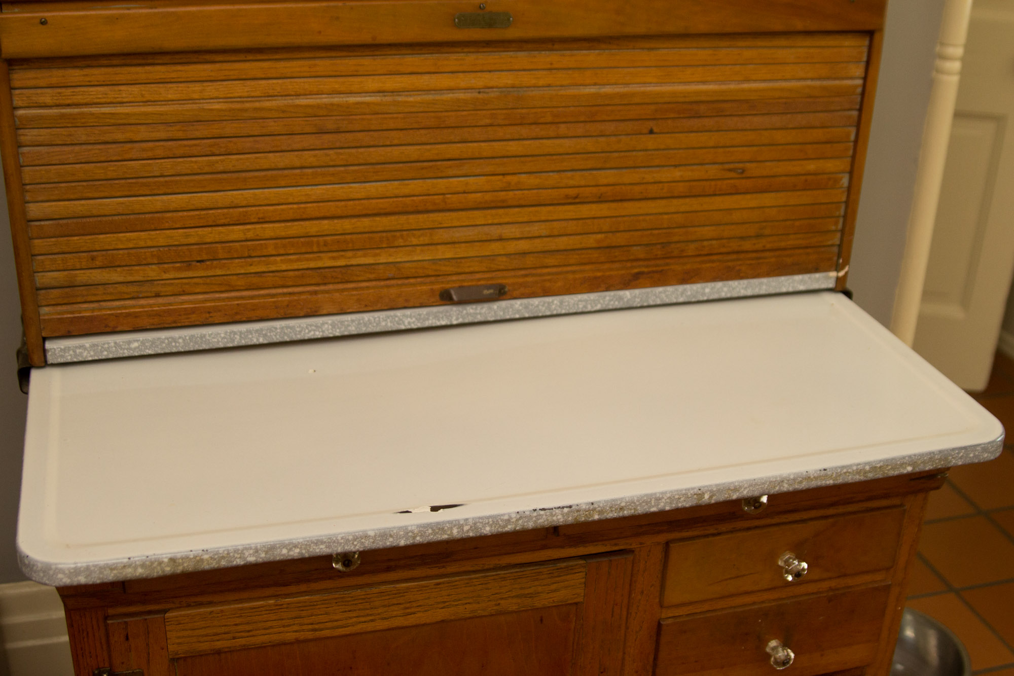 Vintage Oak Hoosier Style Kitchen Cabinet by Sellers