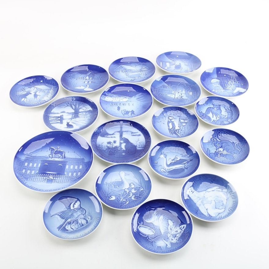 Royal Copenhagen and Bing & Grøndahl Porcelain Collector Plates