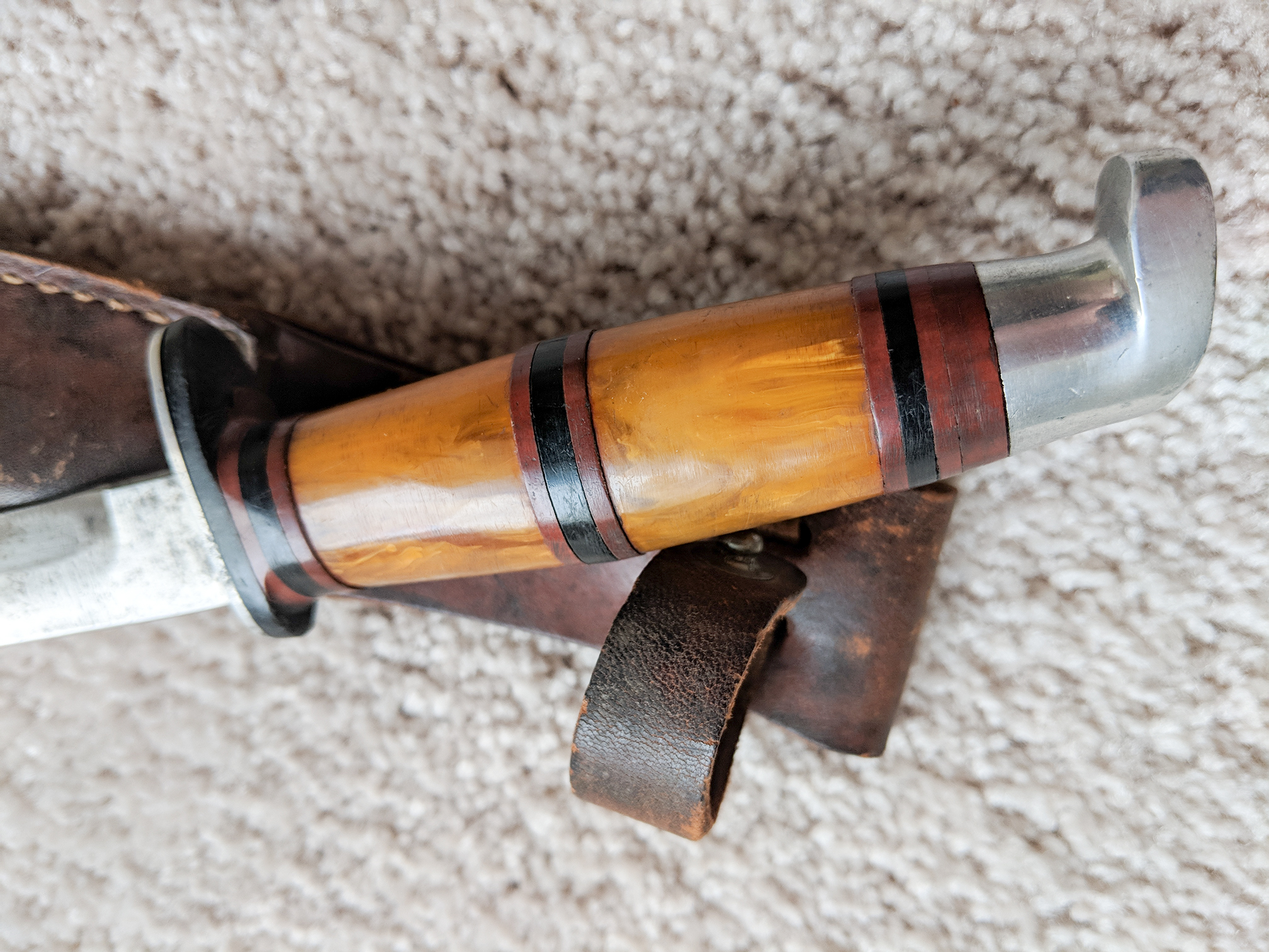 Vintage Weske Hunting Knife with Bakelite Handle