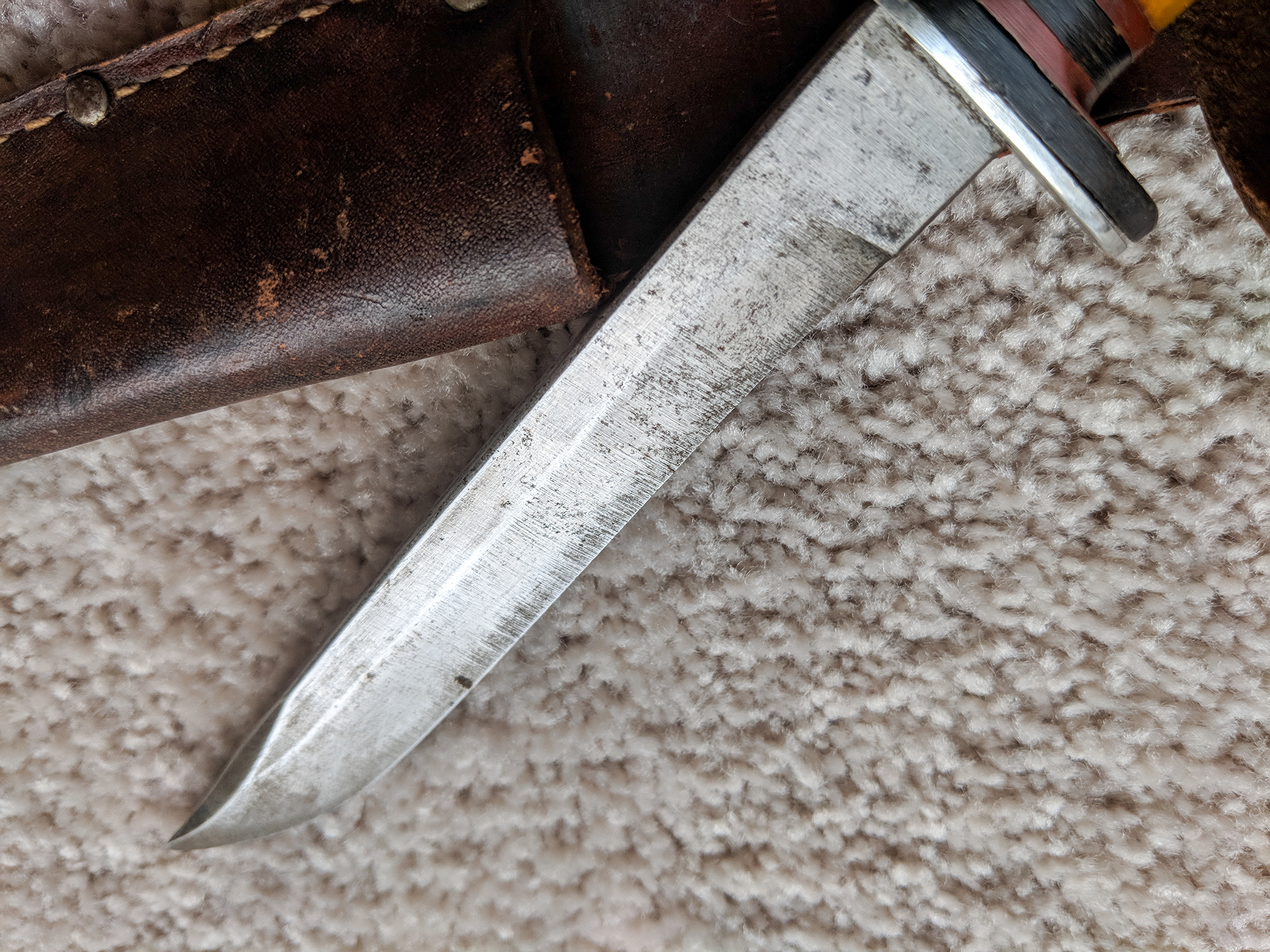 Vintage Weske Hunting Knife with Bakelite Handle