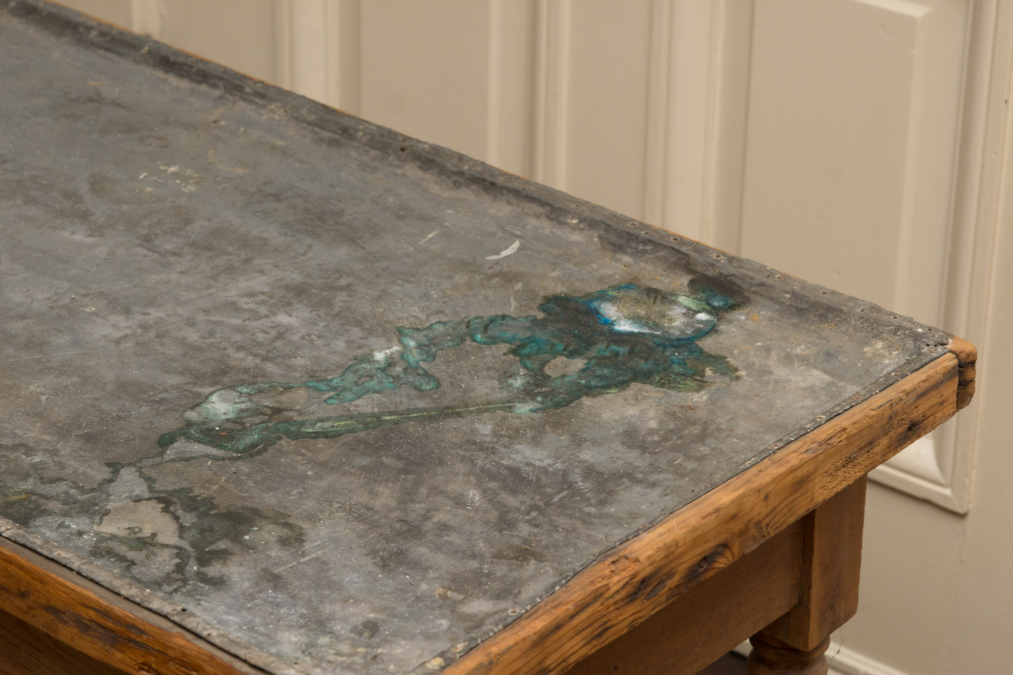 Vintage Metal Topped Table