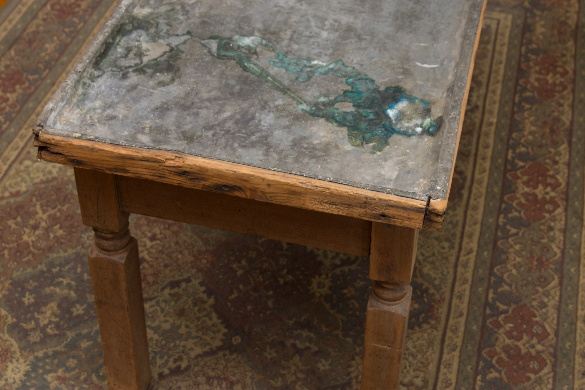 Vintage Metal Topped Table