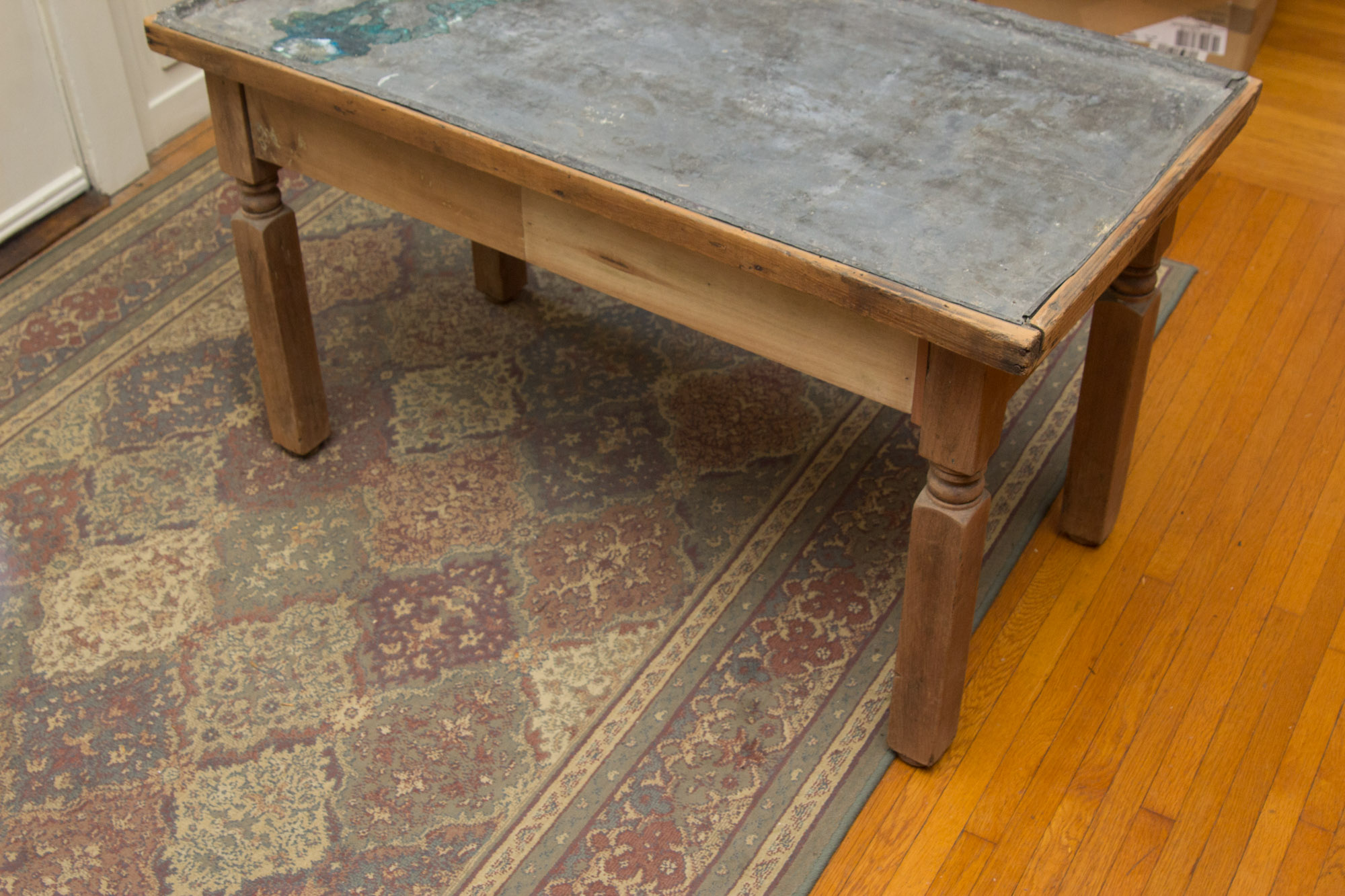 Vintage Metal Topped Table