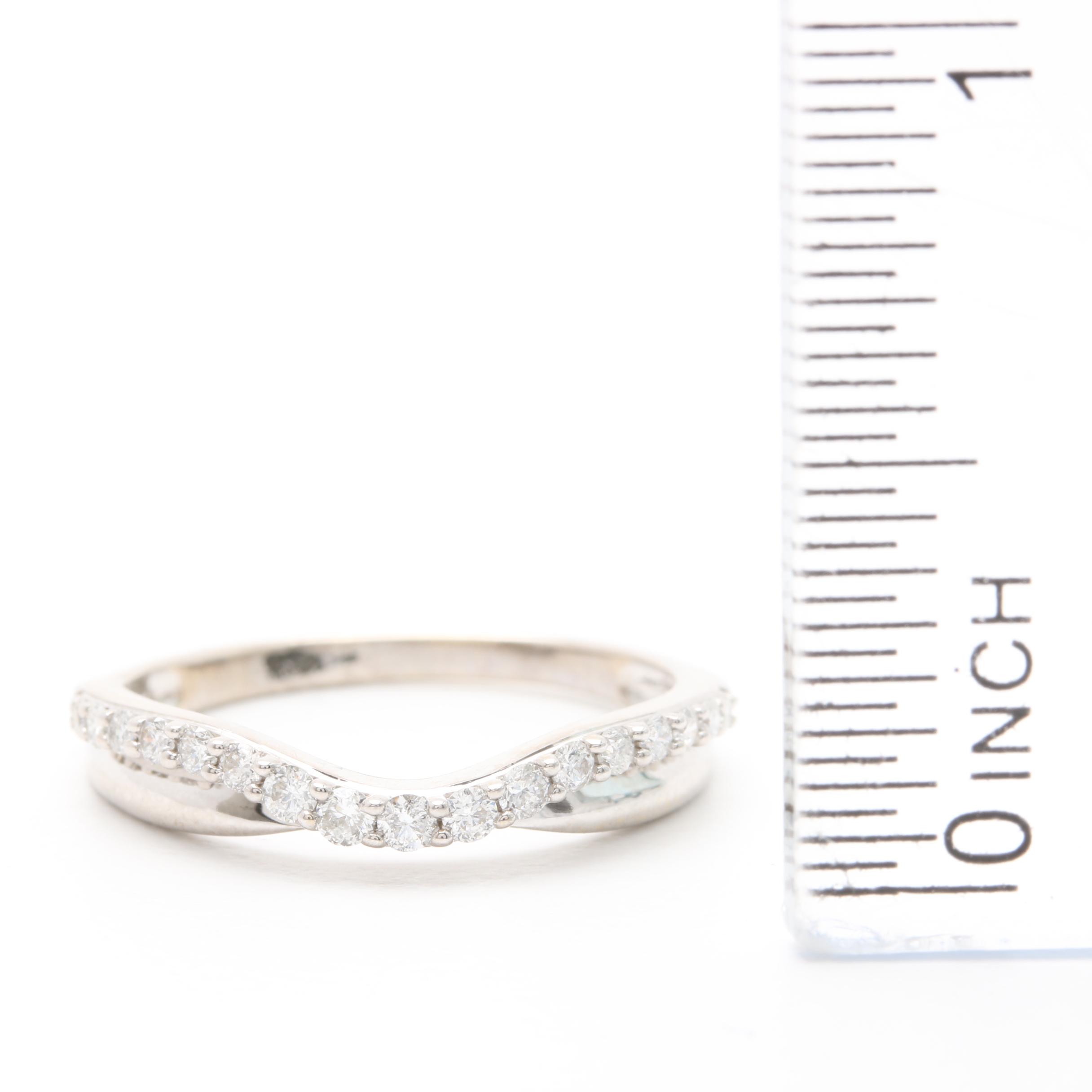 14K White Gold Diamond Ring EBTH