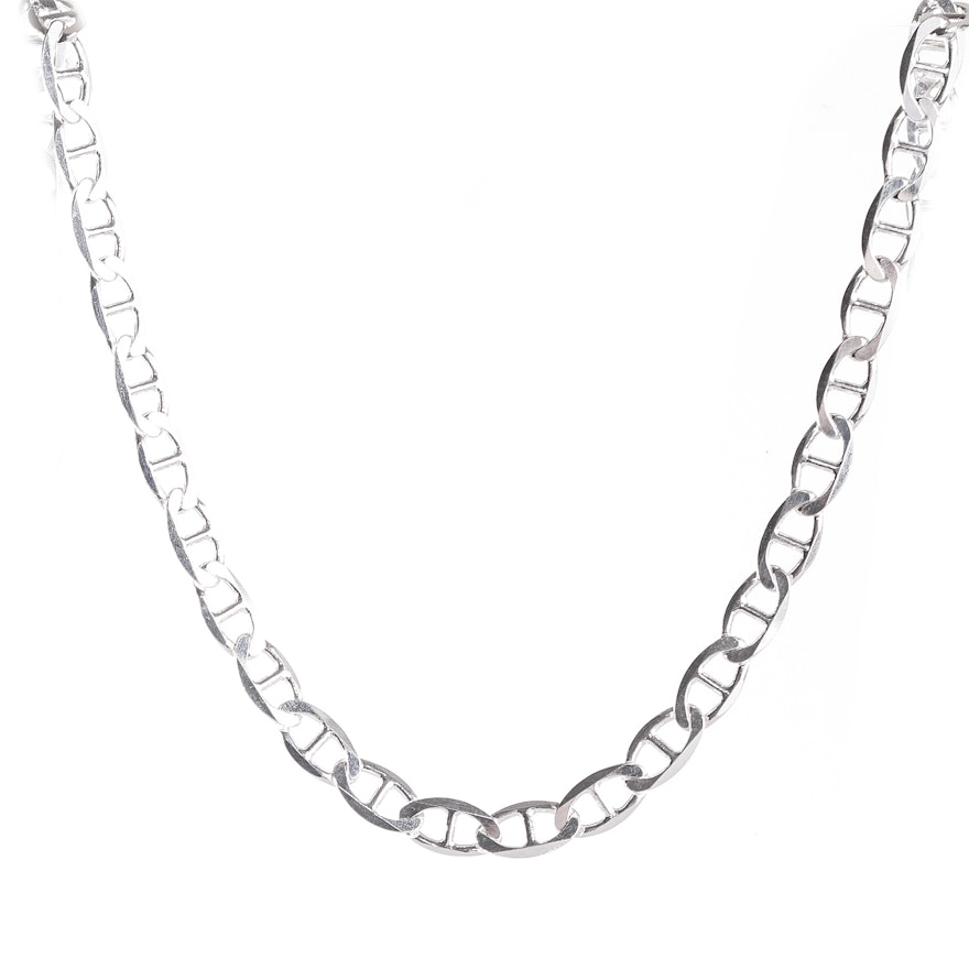 Sterling Silver Gucci Link Chain