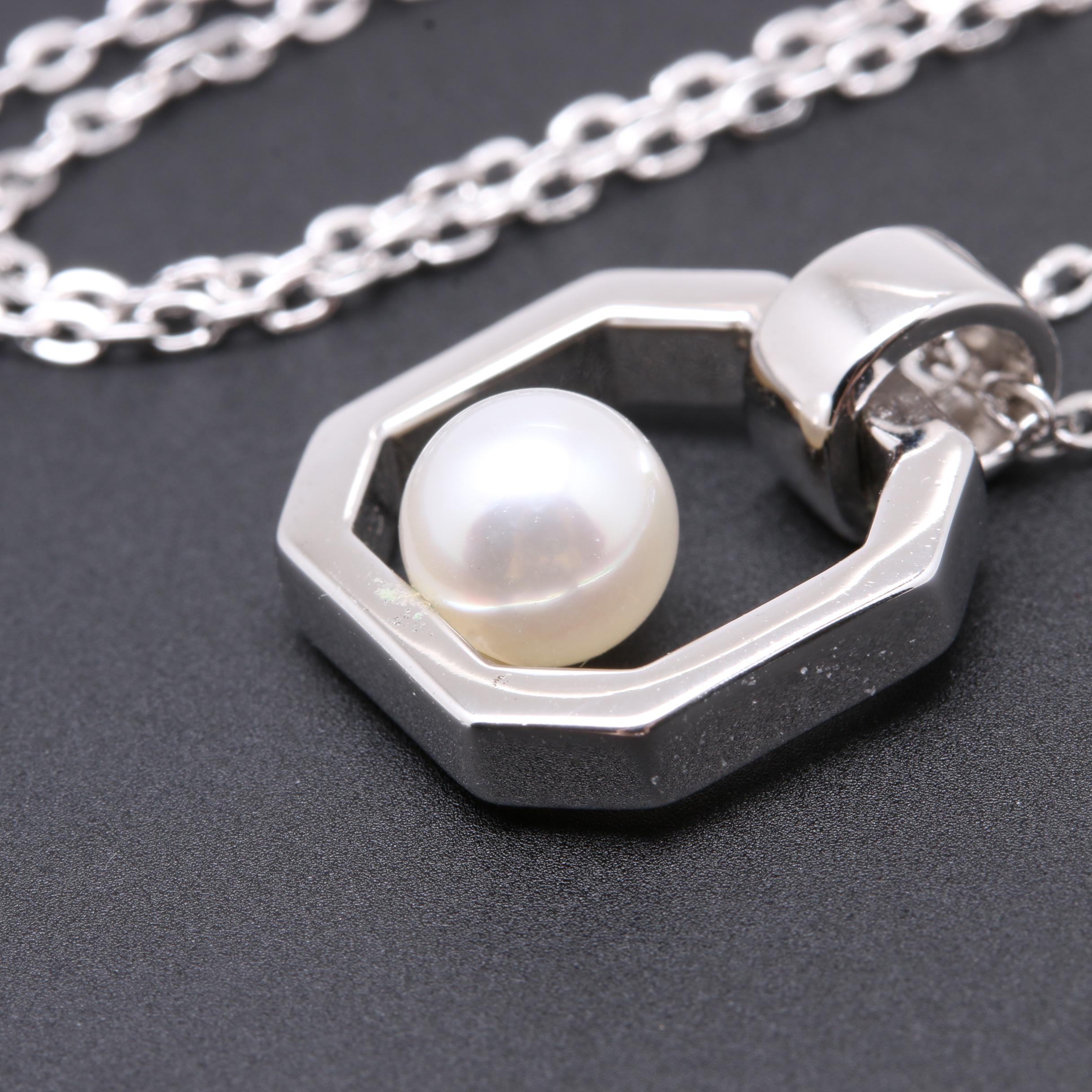 Mikimoto Sterling Silver Cultured Pearl Necklace