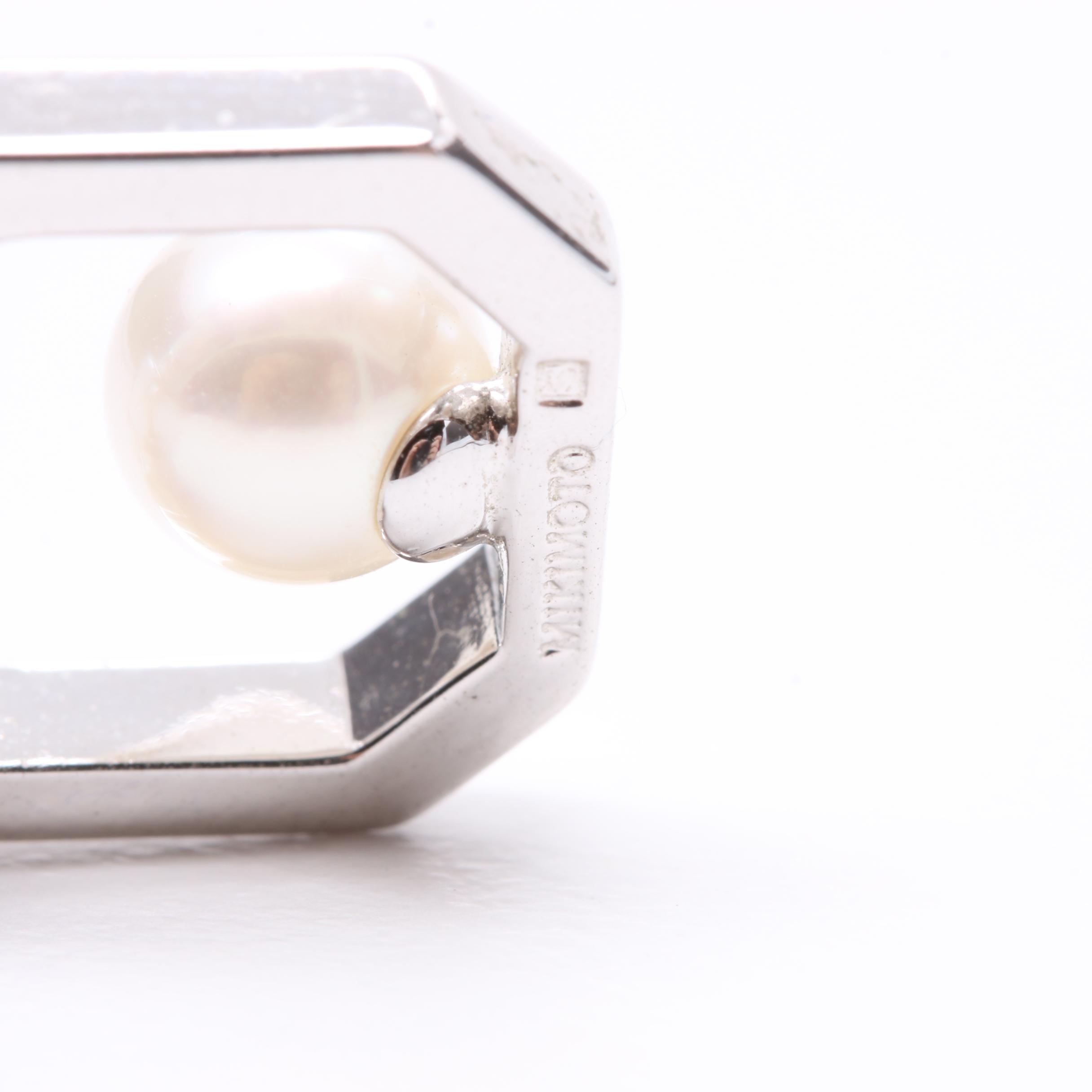 Mikimoto Sterling Silver Cultured Pearl Necklace