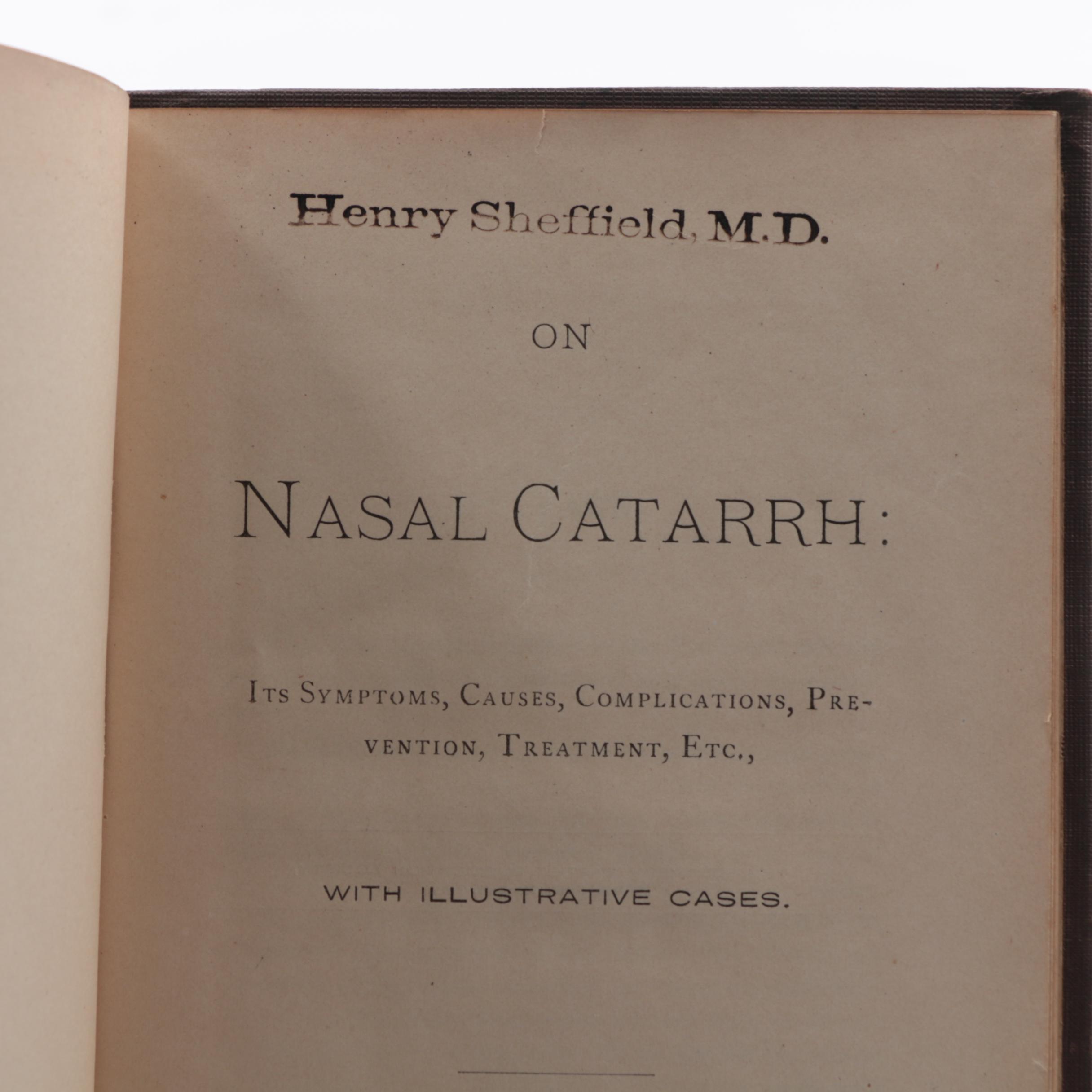 1838 "The Family Physician" and 1876  "On Nasal Catarrh"