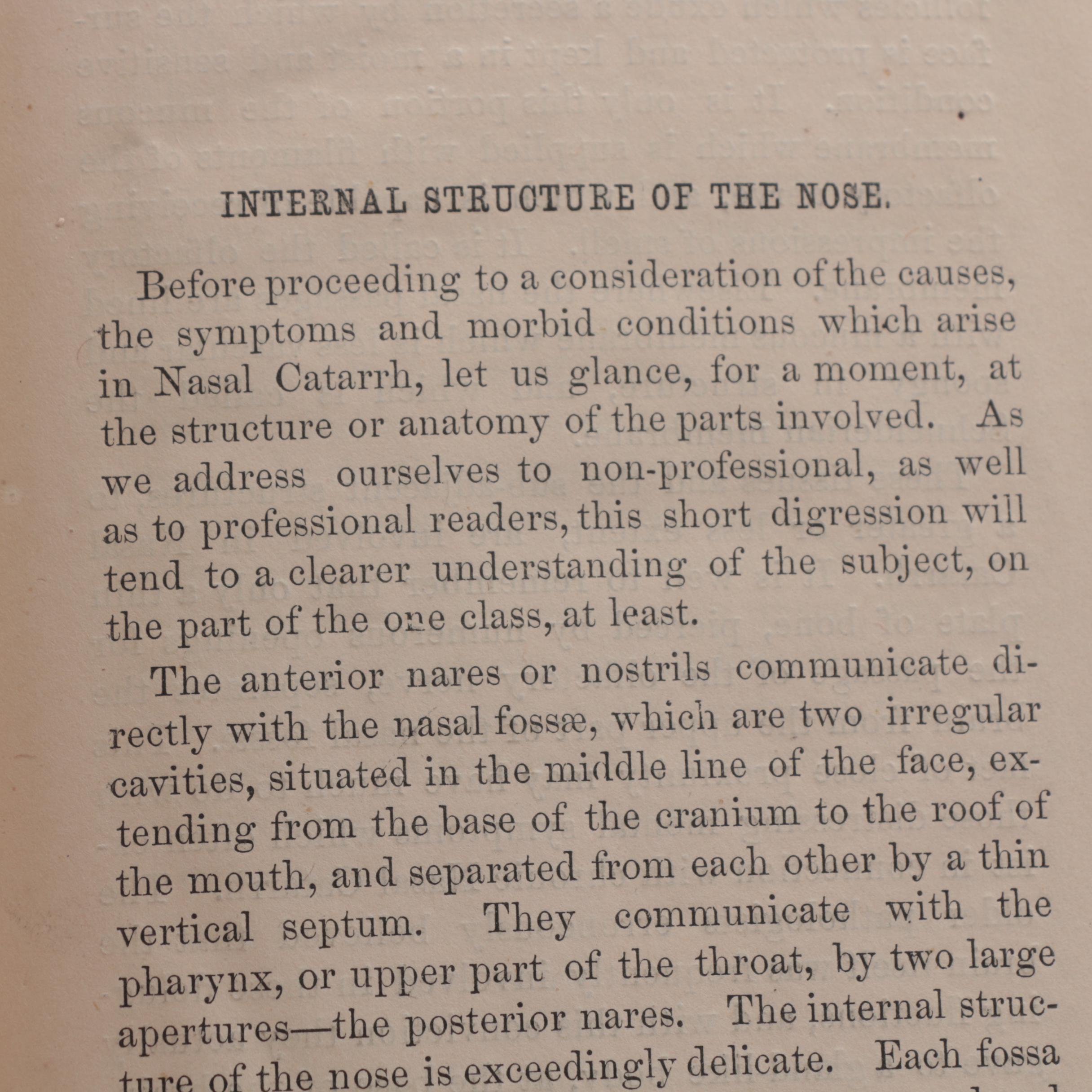 1838 "The Family Physician" and 1876  "On Nasal Catarrh"