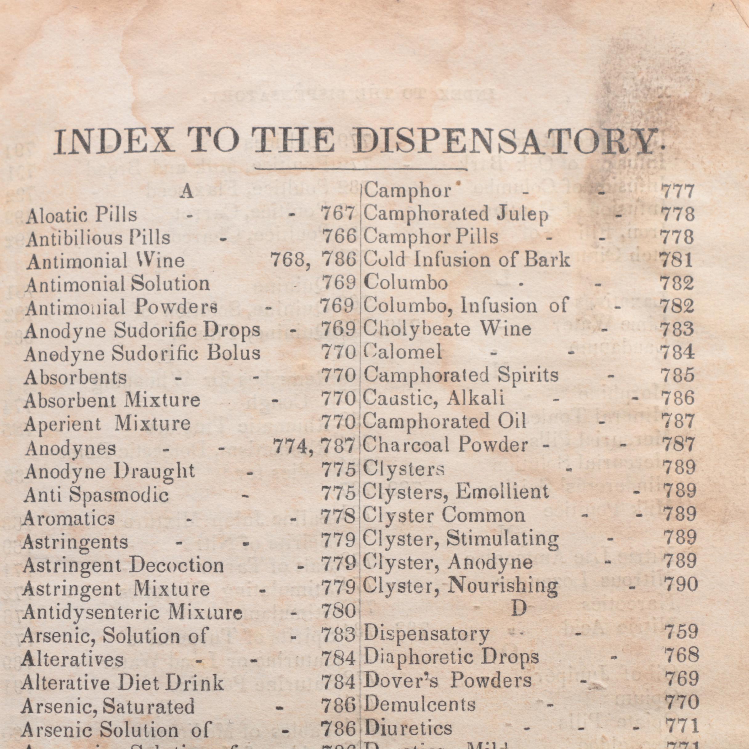 1838 "The Family Physician" and 1876  "On Nasal Catarrh"