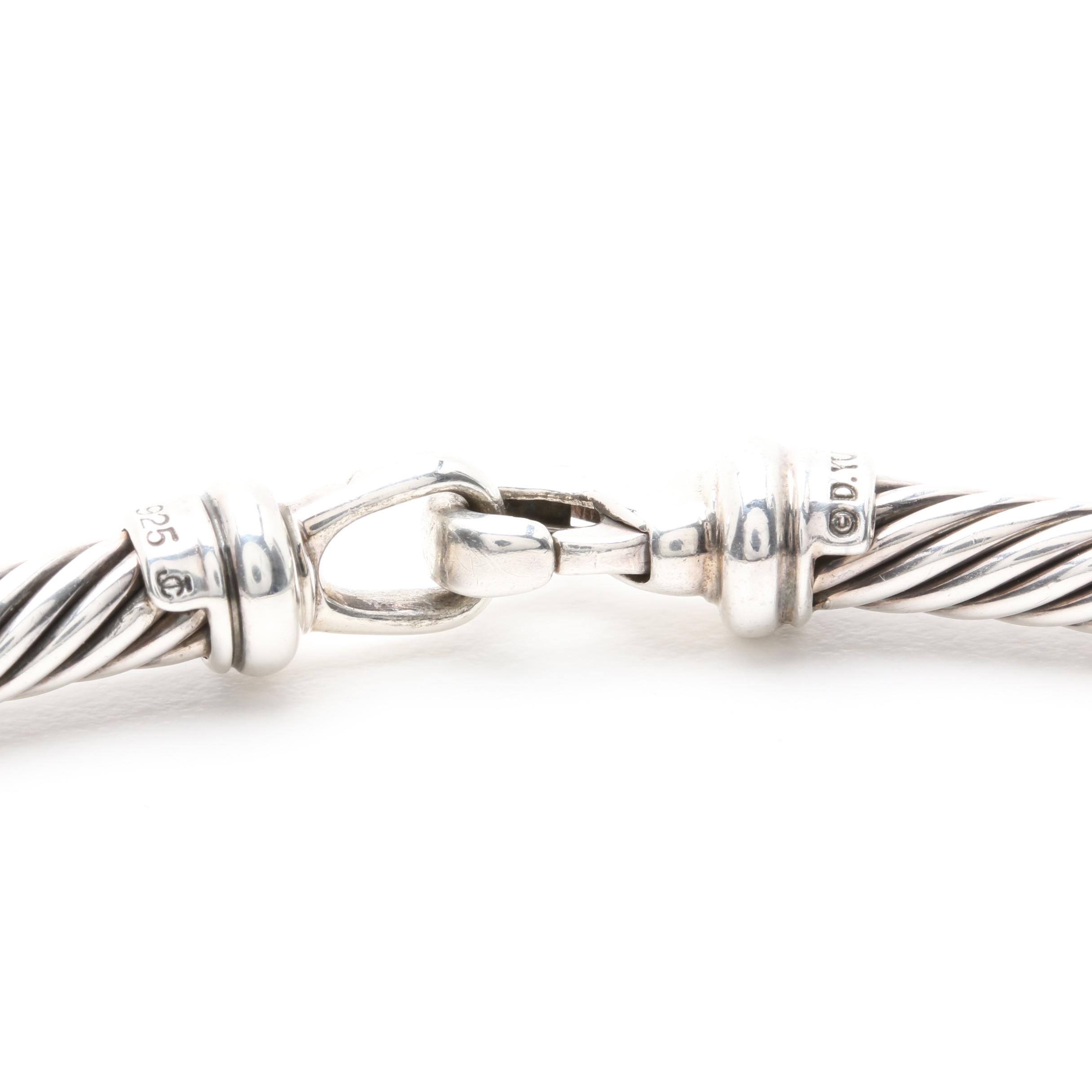 David Yurman Cable Collection Sterling Silver with 14K Gold Accents Necklace