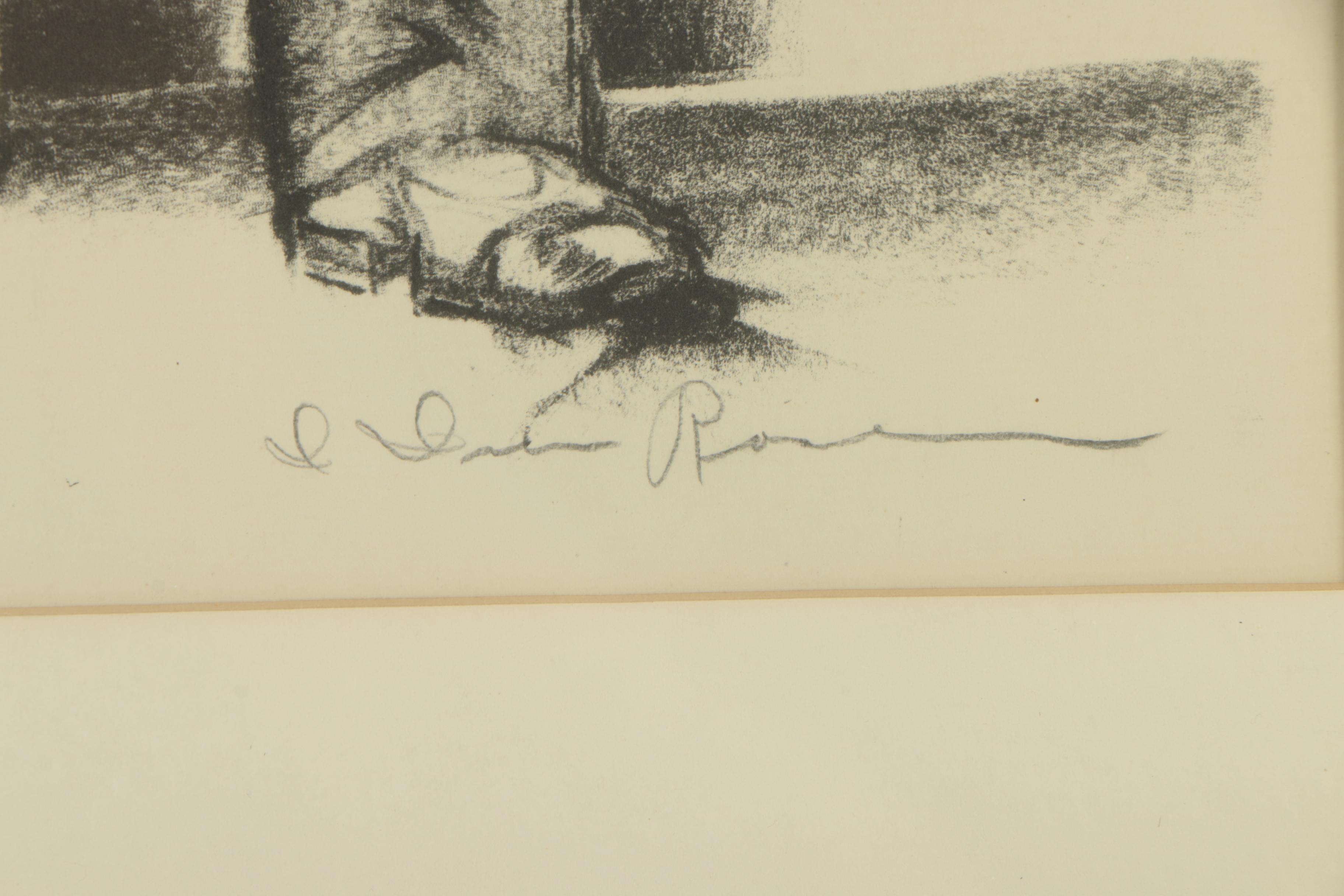 Iver Rose Lithograph