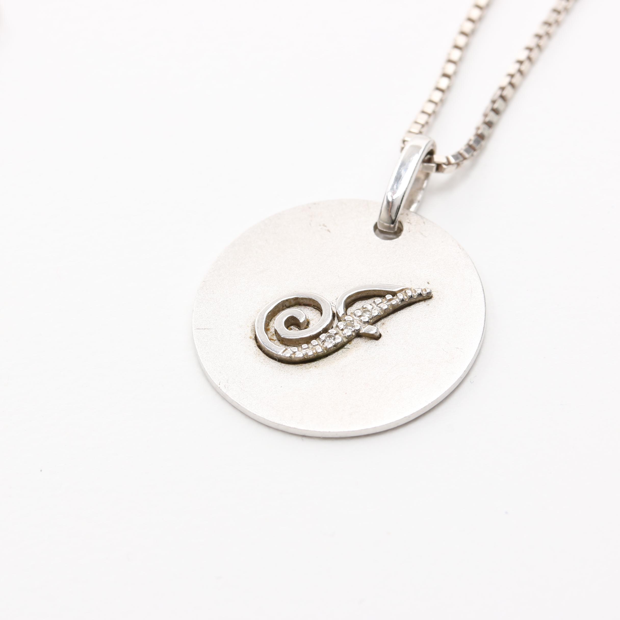 Sterling Silver Necklaces Including Cultured Pearl and Glass