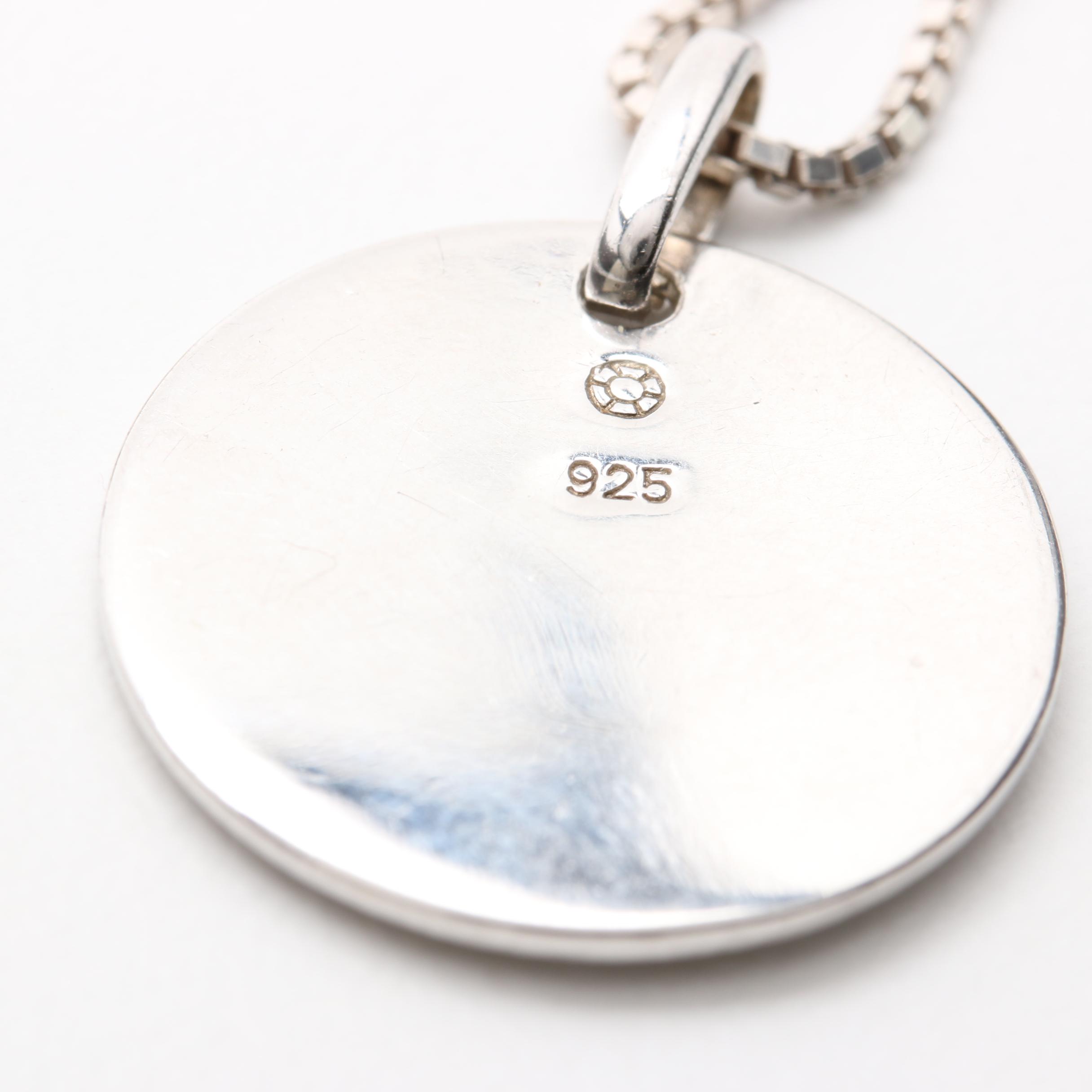 Sterling Silver Necklaces Including Cultured Pearl and Glass