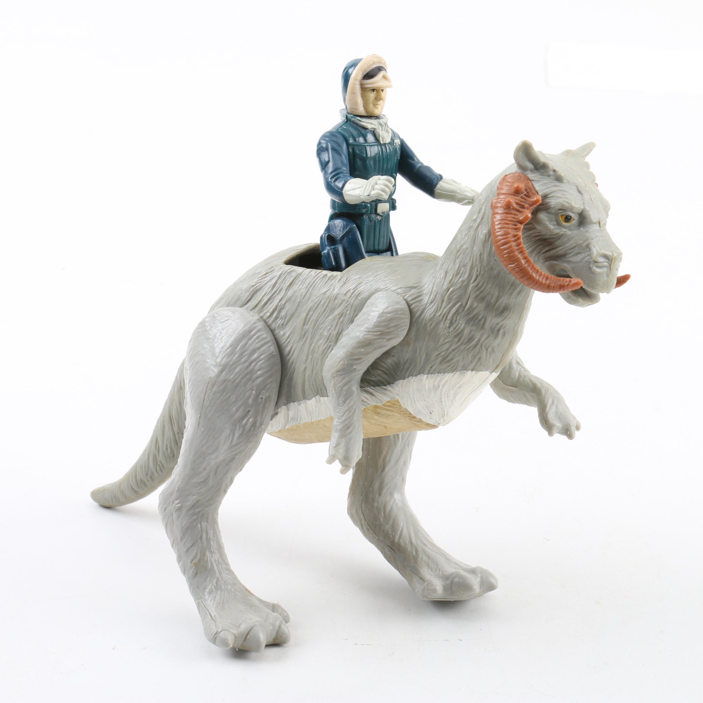Vintage Kenner Star Wars Tauntaun and Han Solo Hoth Action Figures