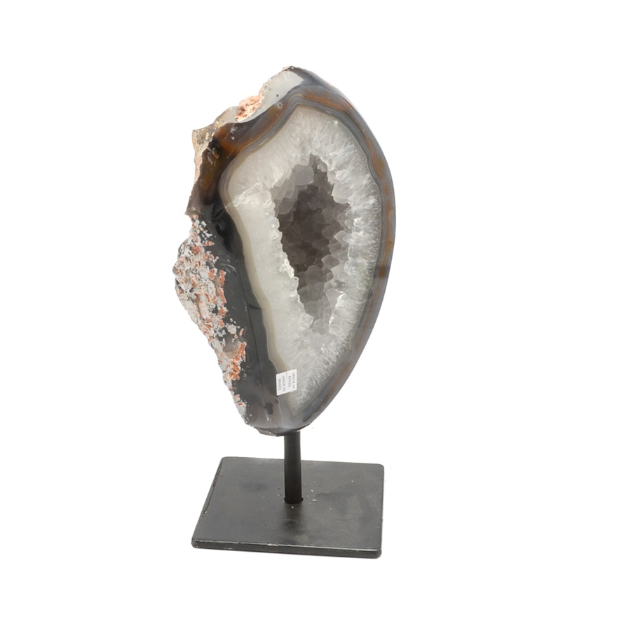 Polished Agate Geode with Stand