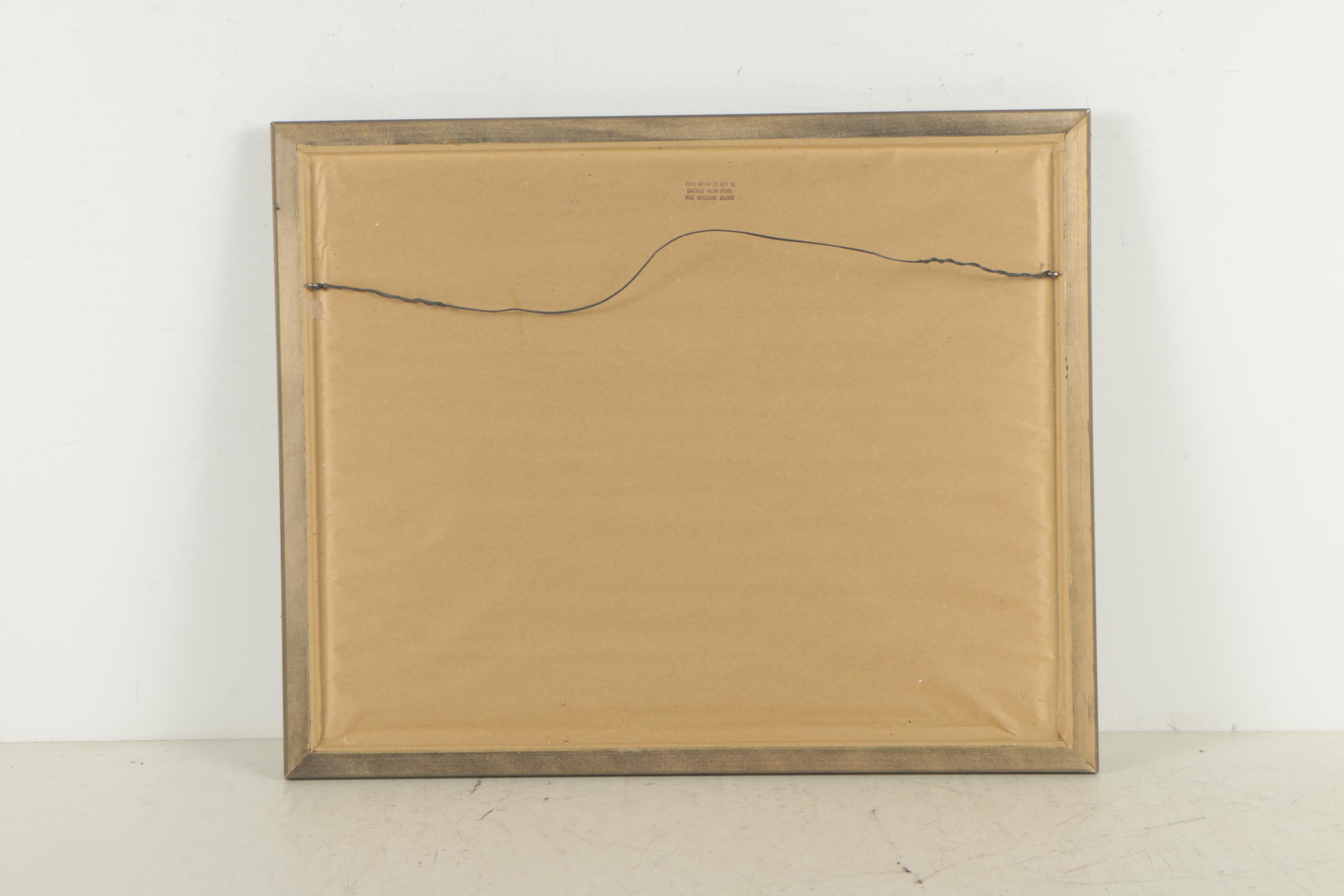 James Sidney Ensor Graphite Drawing "Old Horse"