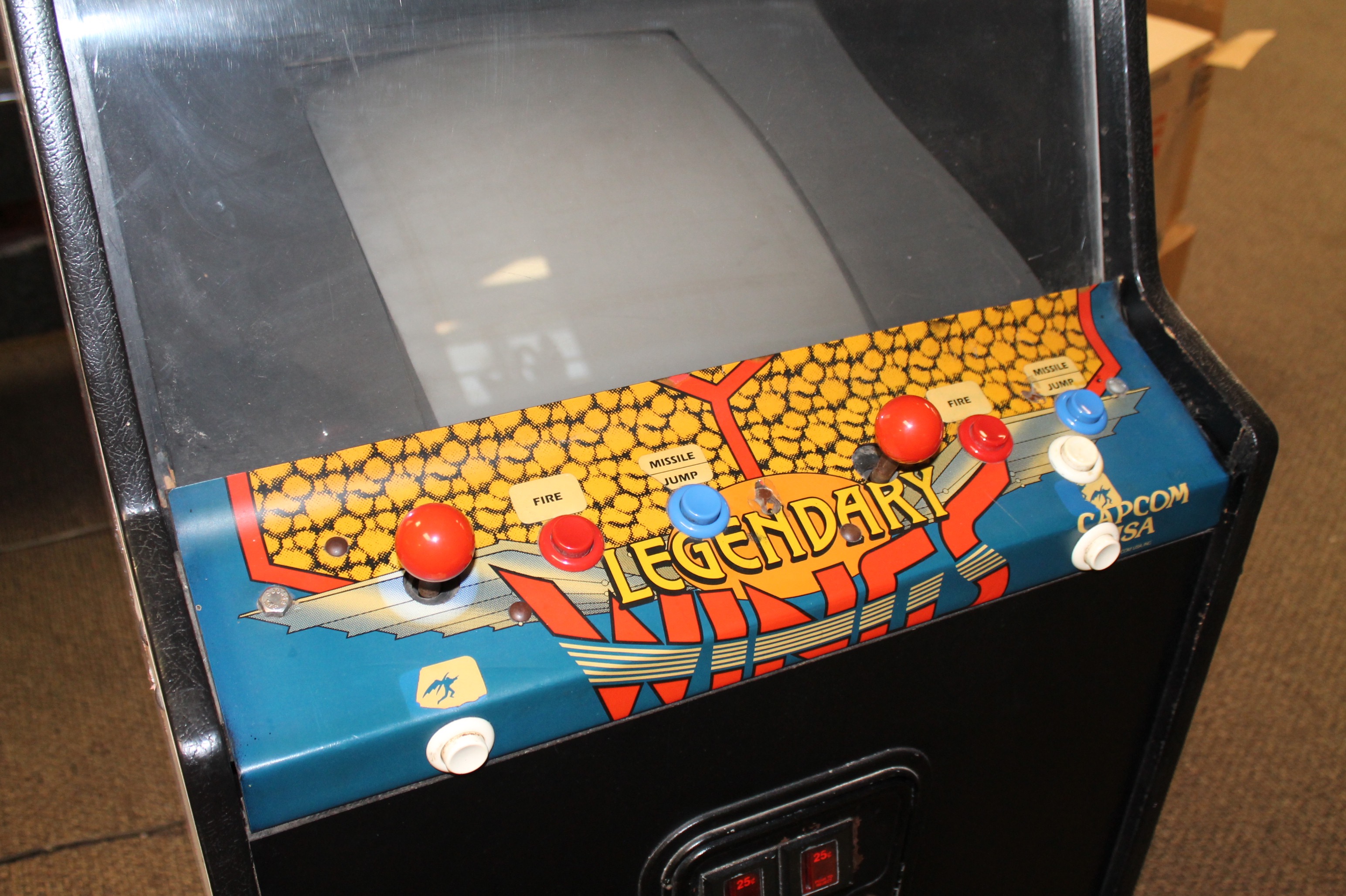 1986 Capcom "Legendary Wings" Arcade Video Game