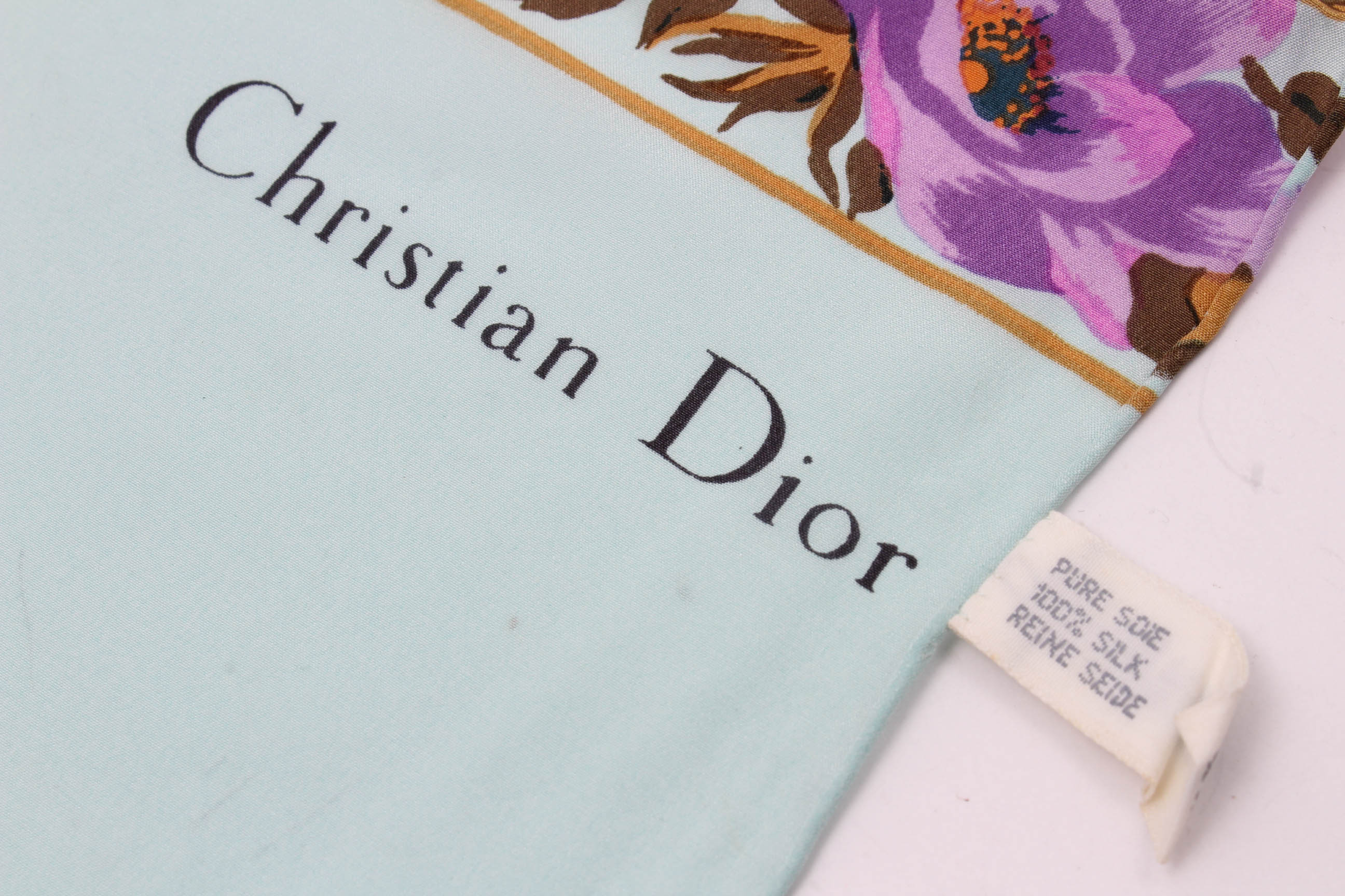 Vintage Silk Scarves featuring Christian Dior