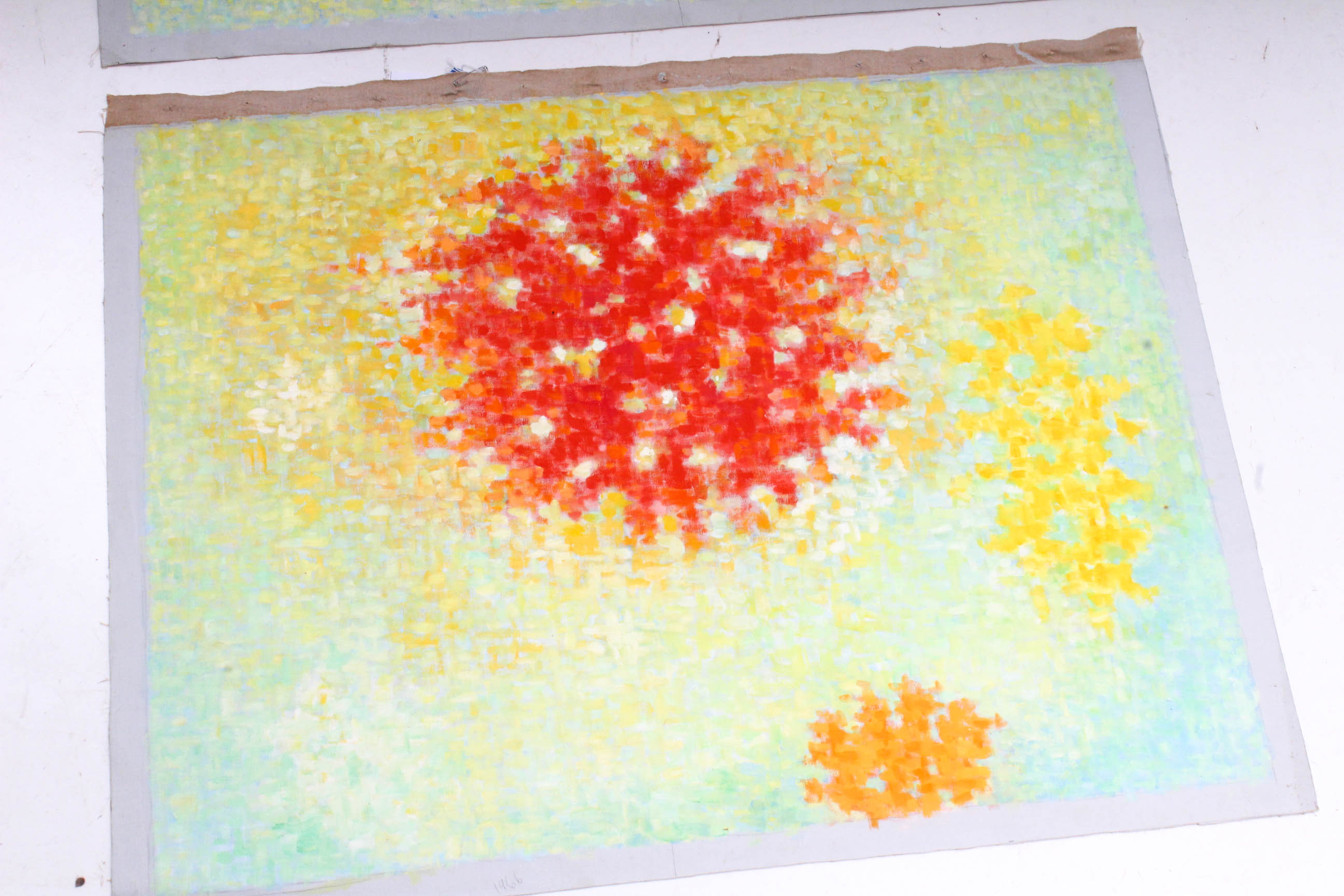 James Yoko Attributed 1966 Oil Paintings on Canvas