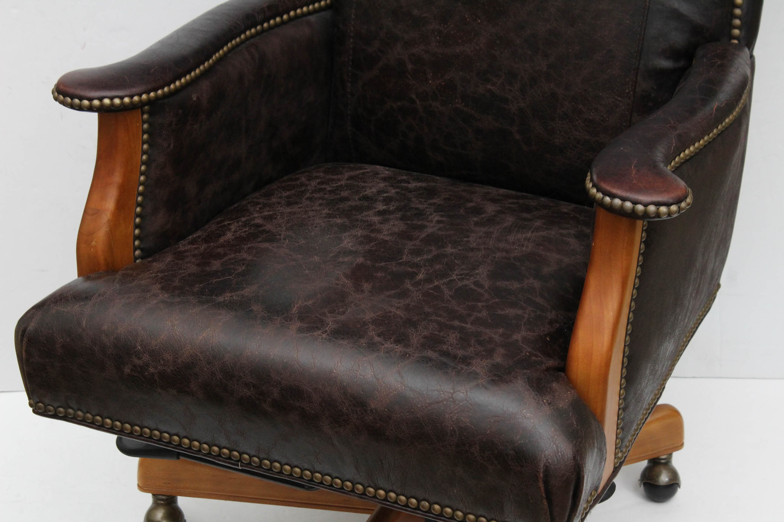 Arhaus "Burroughs" Leather Desk Chair