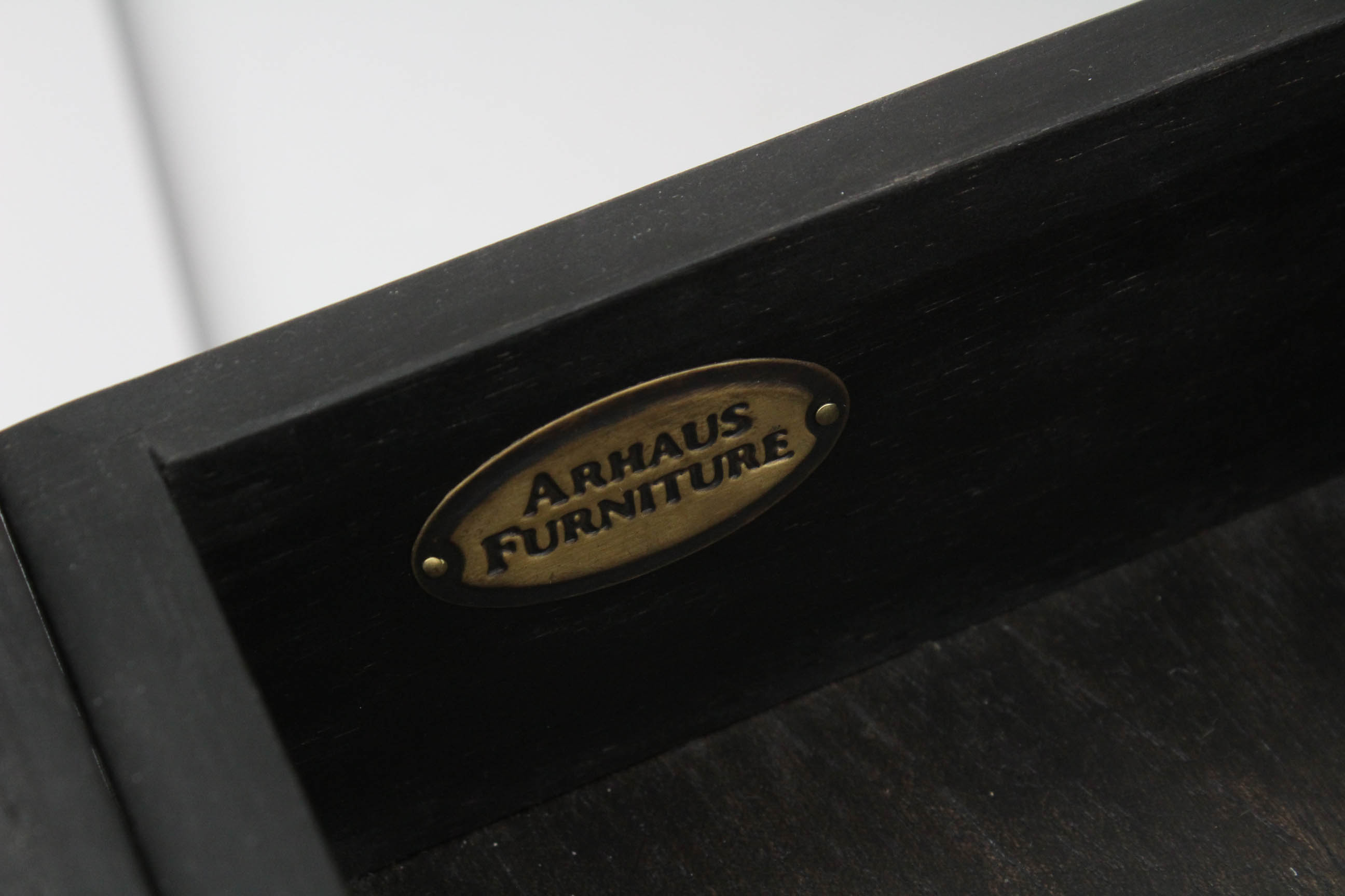 Arhaus "Tremont" Executive Desk with Blotter in "Dry Branch Black"