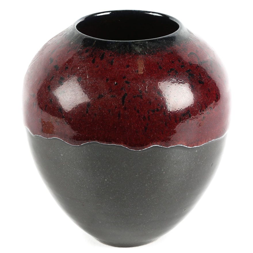 Hand-Thrown Art Pottery Vase